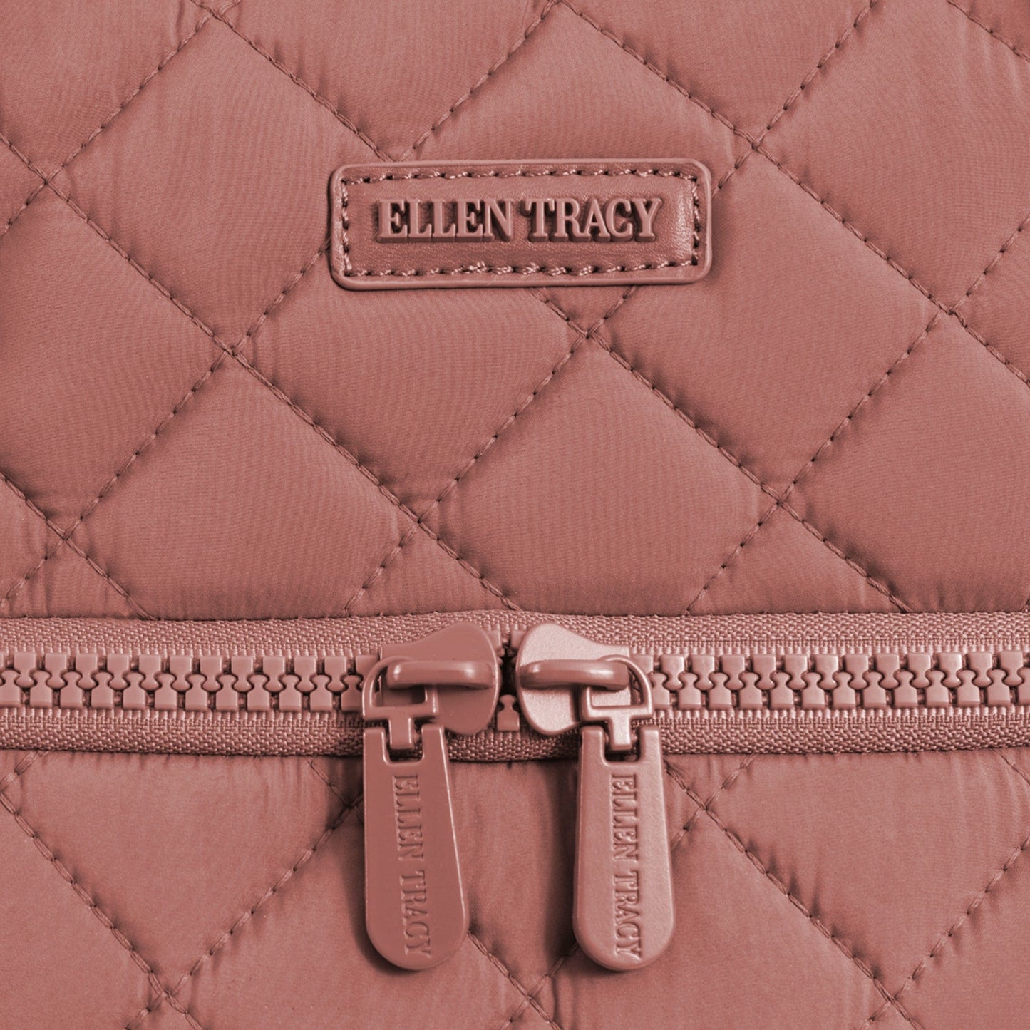 Ellen Tracy 20 Inch Diamond Nylon Quilted Travel Duffel