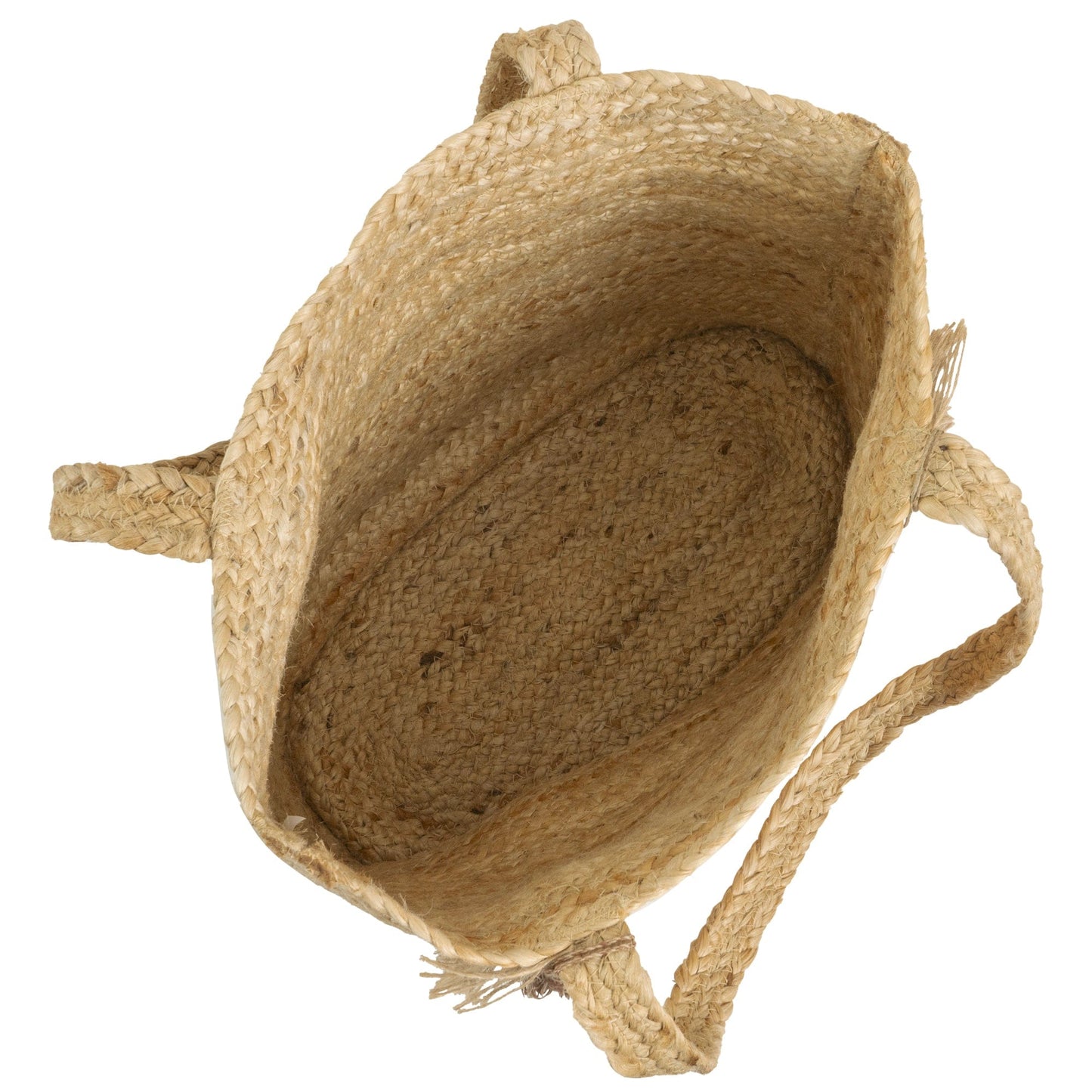 Magid Metallic Leopard Print Natural Straw Jute Tote