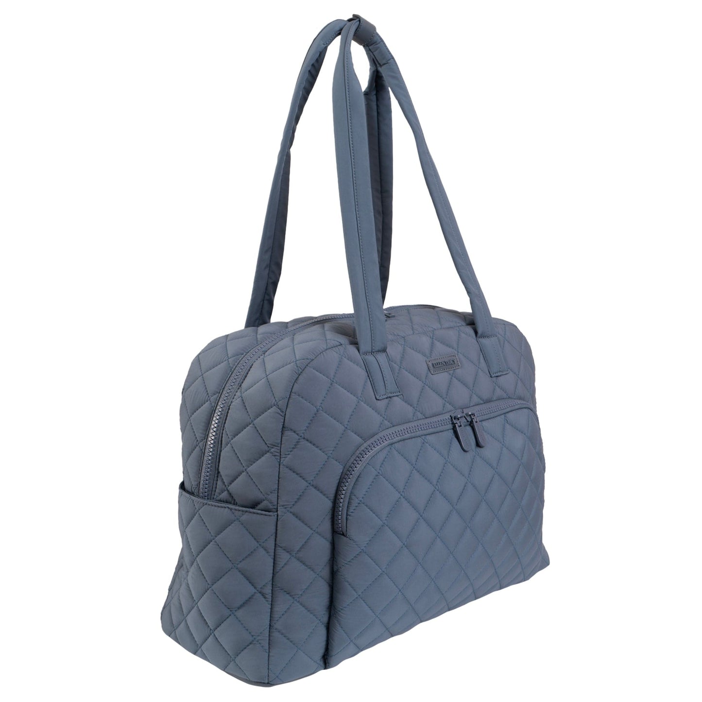 Ellen Tracy 20 Inch Diamond Nylon Quilted Travel Duffel