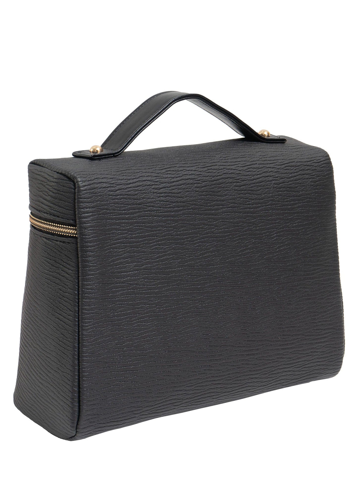 Joan & David Top Handle Textured Toiletry Case