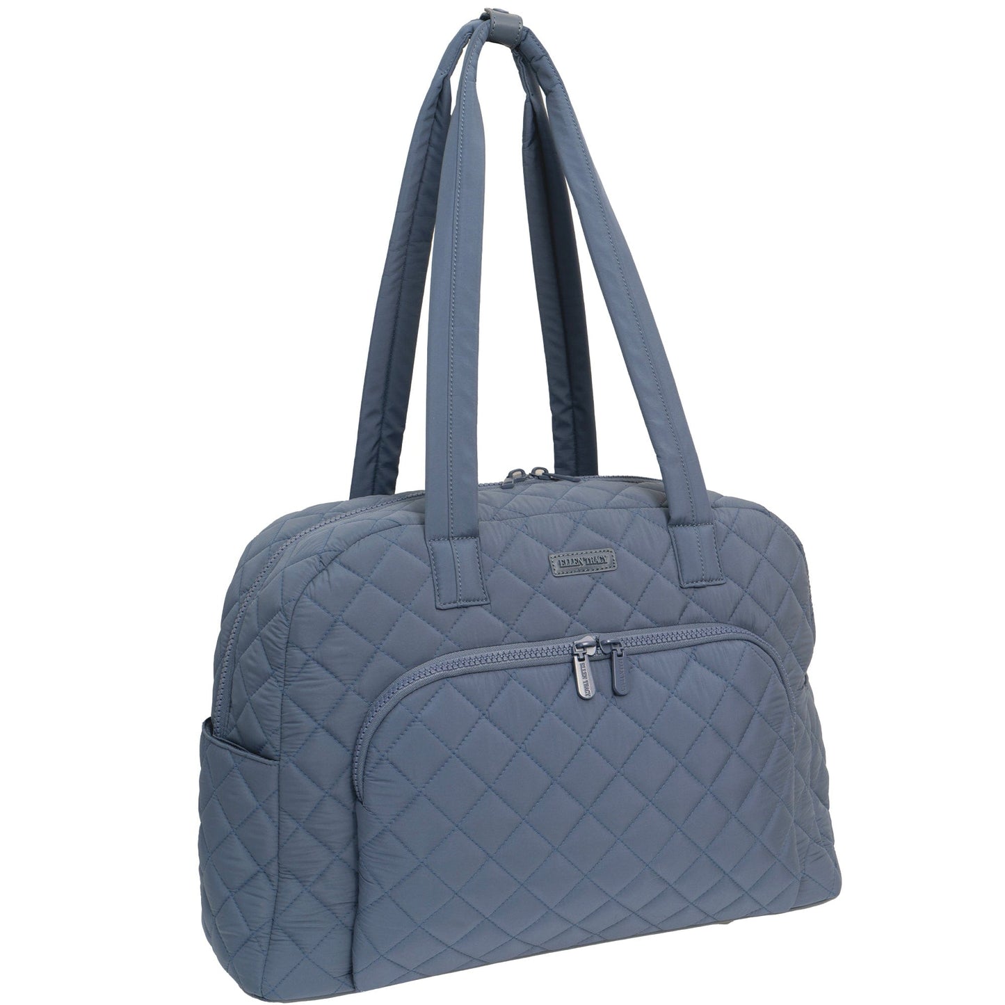 Ellen Tracy 20 Inch Diamond Nylon Quilted Travel Duffel