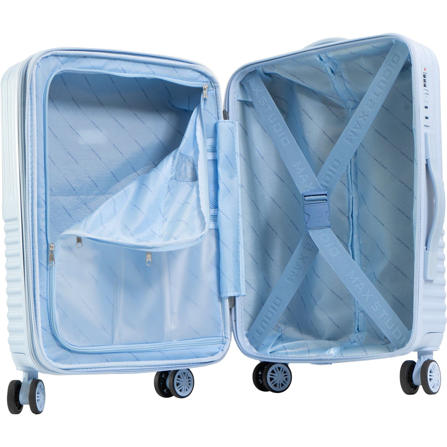 Max Studio The Odessa ABS 2-Piece Hard-Sided Luggage Set
