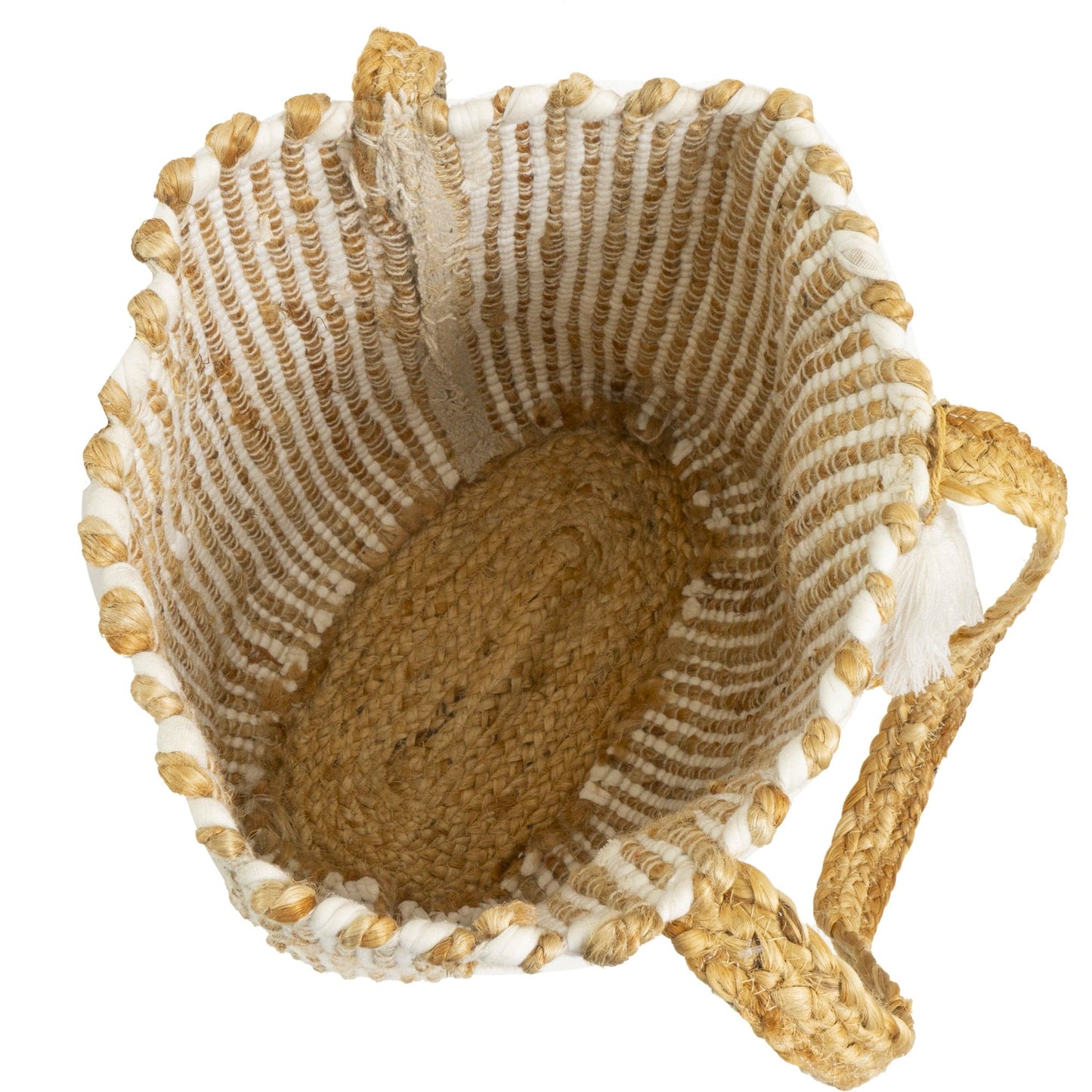 Magid Natural Straw Jute & Cotton Woven Tote