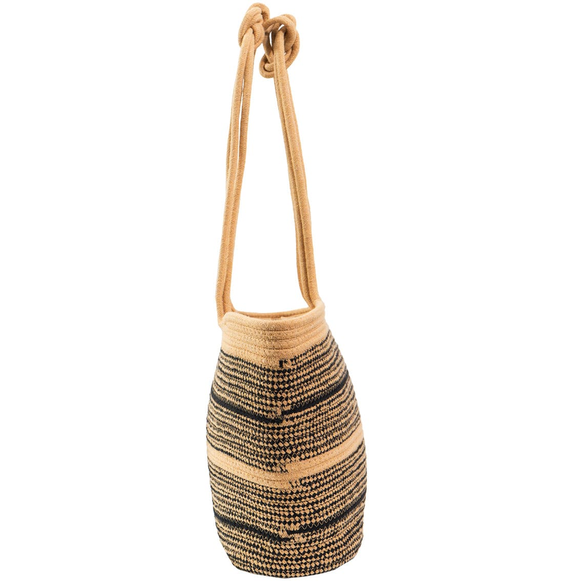 Magid Natural Cotton Woven Knot Shoulder Woven Tote