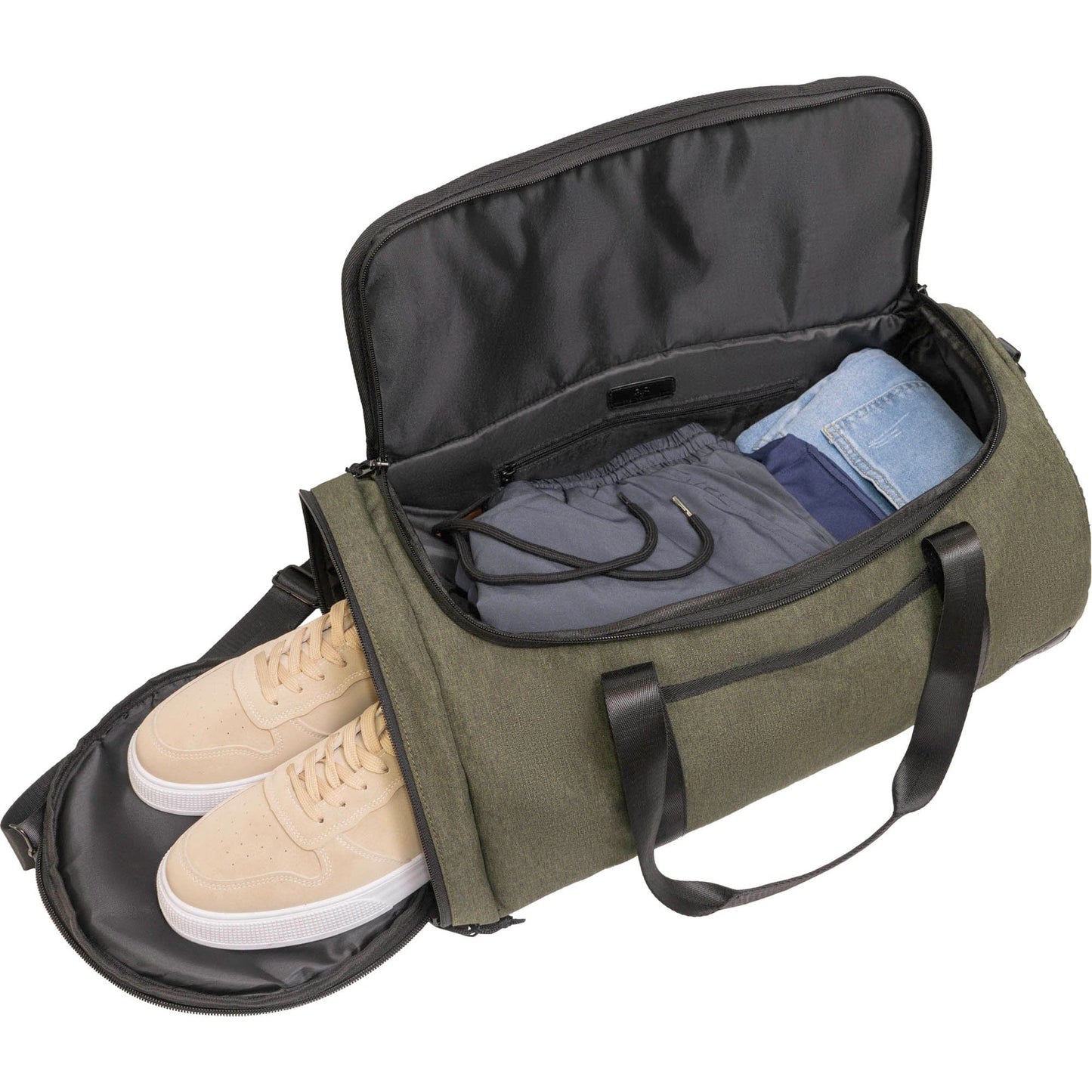 The Artemis | 20-In Two Tone Nylon Weekender Duffle