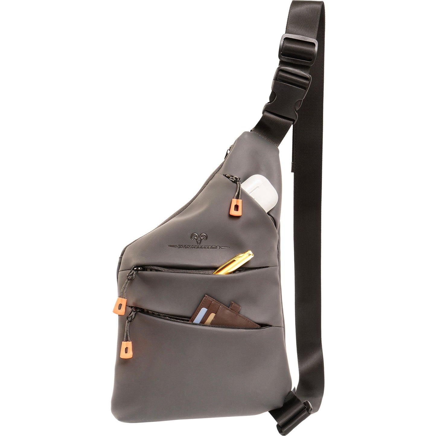 Jack Abrahams The Loredo | 14-In Smooth Tarpaulin Crossbody Sling Bag