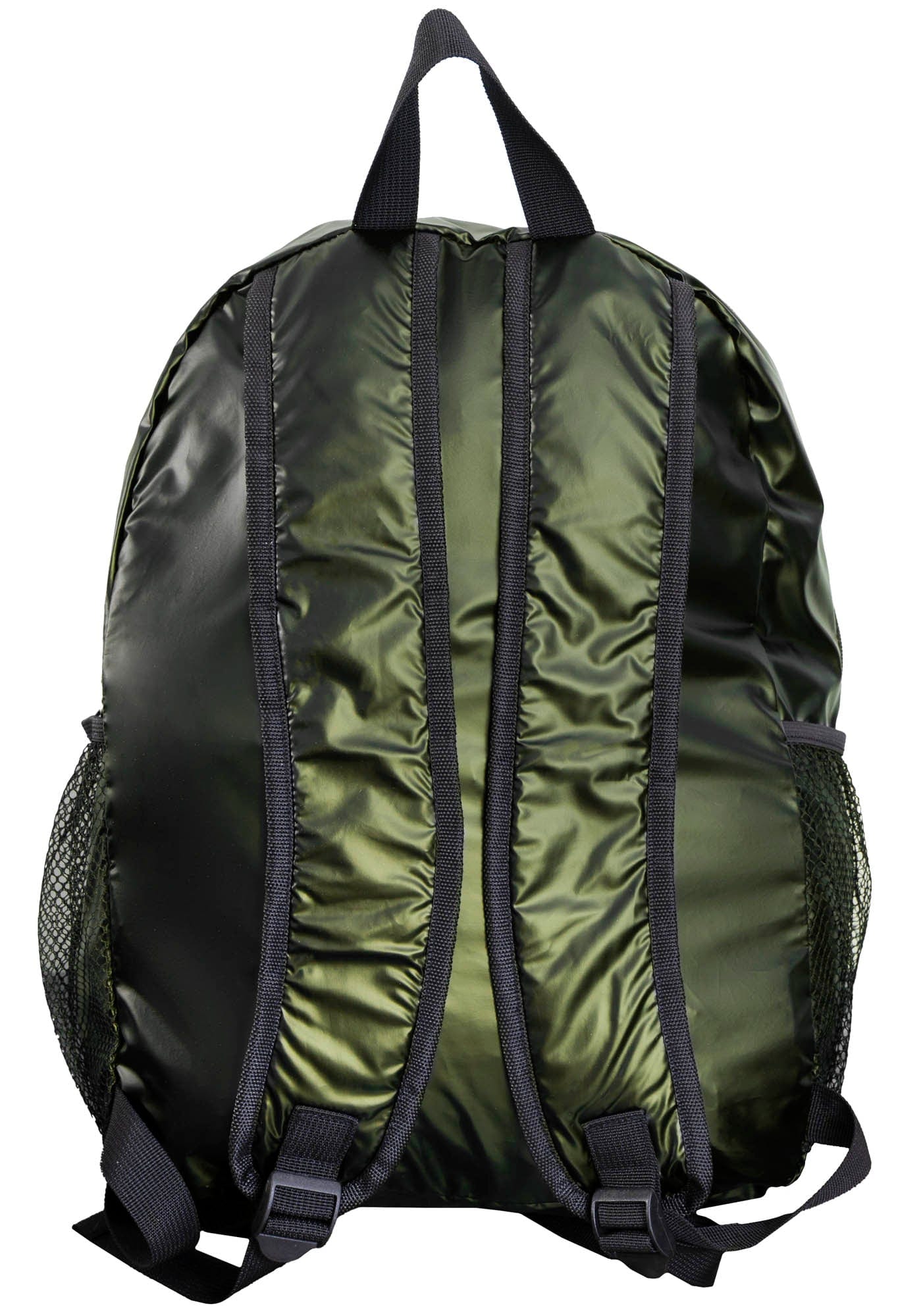 Boarding Pass Recycled Metallic Foldable & Packable Pouch Backpack