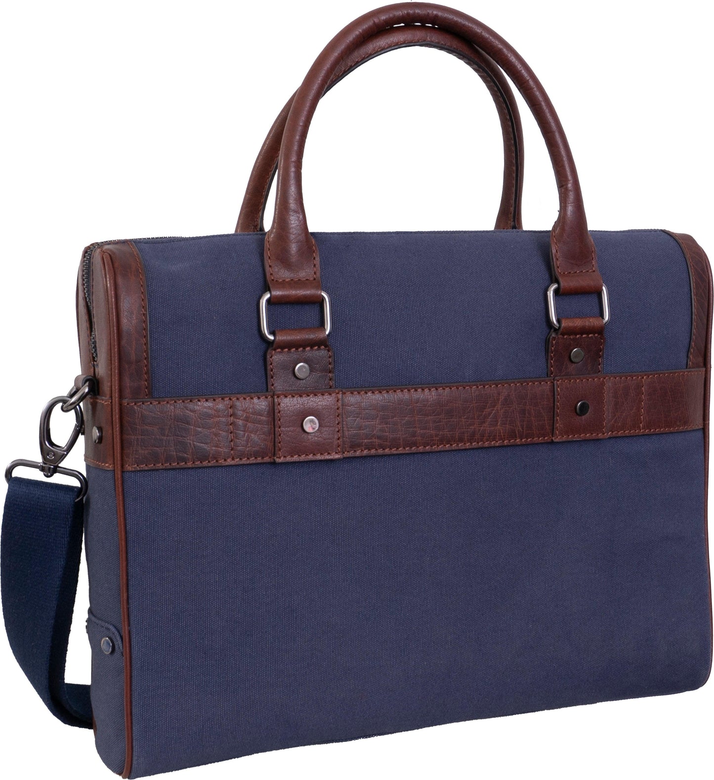 The Toronto 16” Canvas & Leather Briefcase
