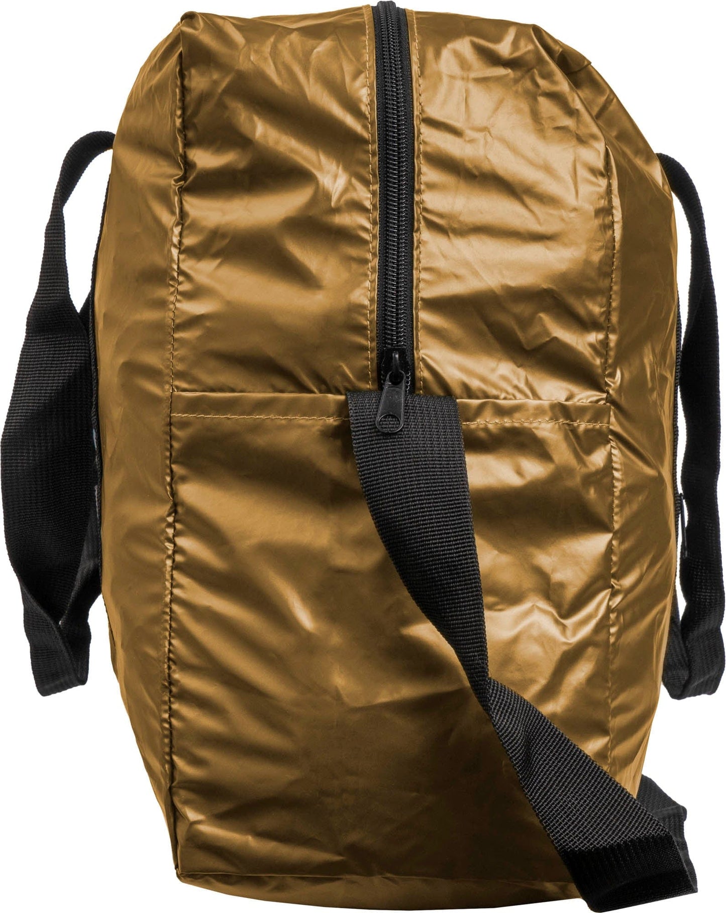 Boarding Pass Recycled Metallic Foldable & Packable Pouch Duffel Travel Bag