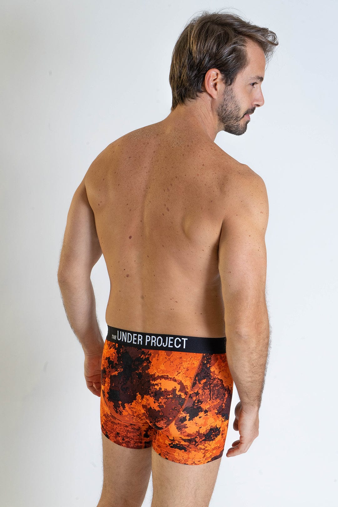 Veil Camo x UP Boxers Hellfire Orange Camo Print Modal Boxer Brief