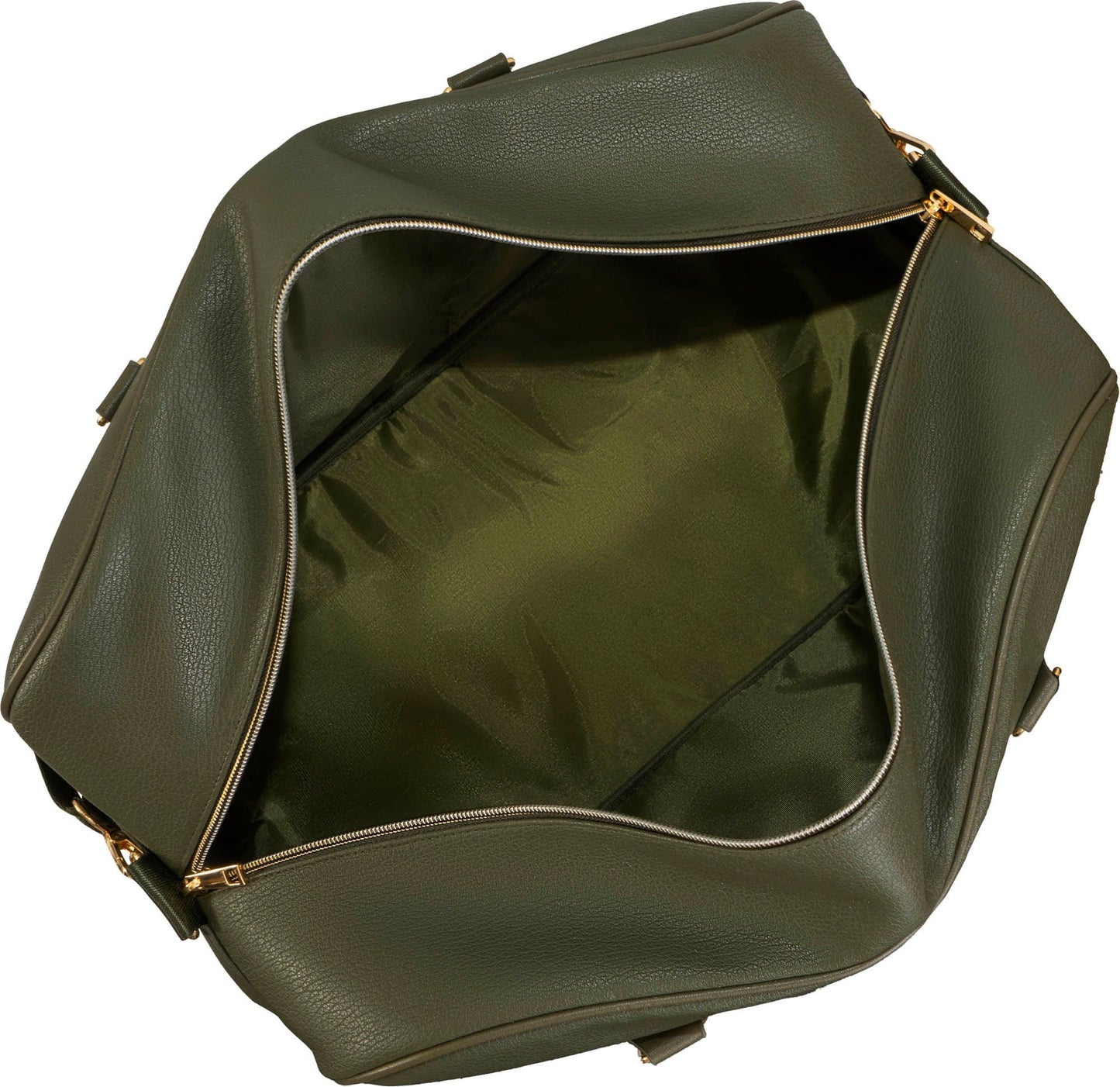 Ellen Tracy 20 Inch Pebble Grain Pocket Drop Bottom Duffel