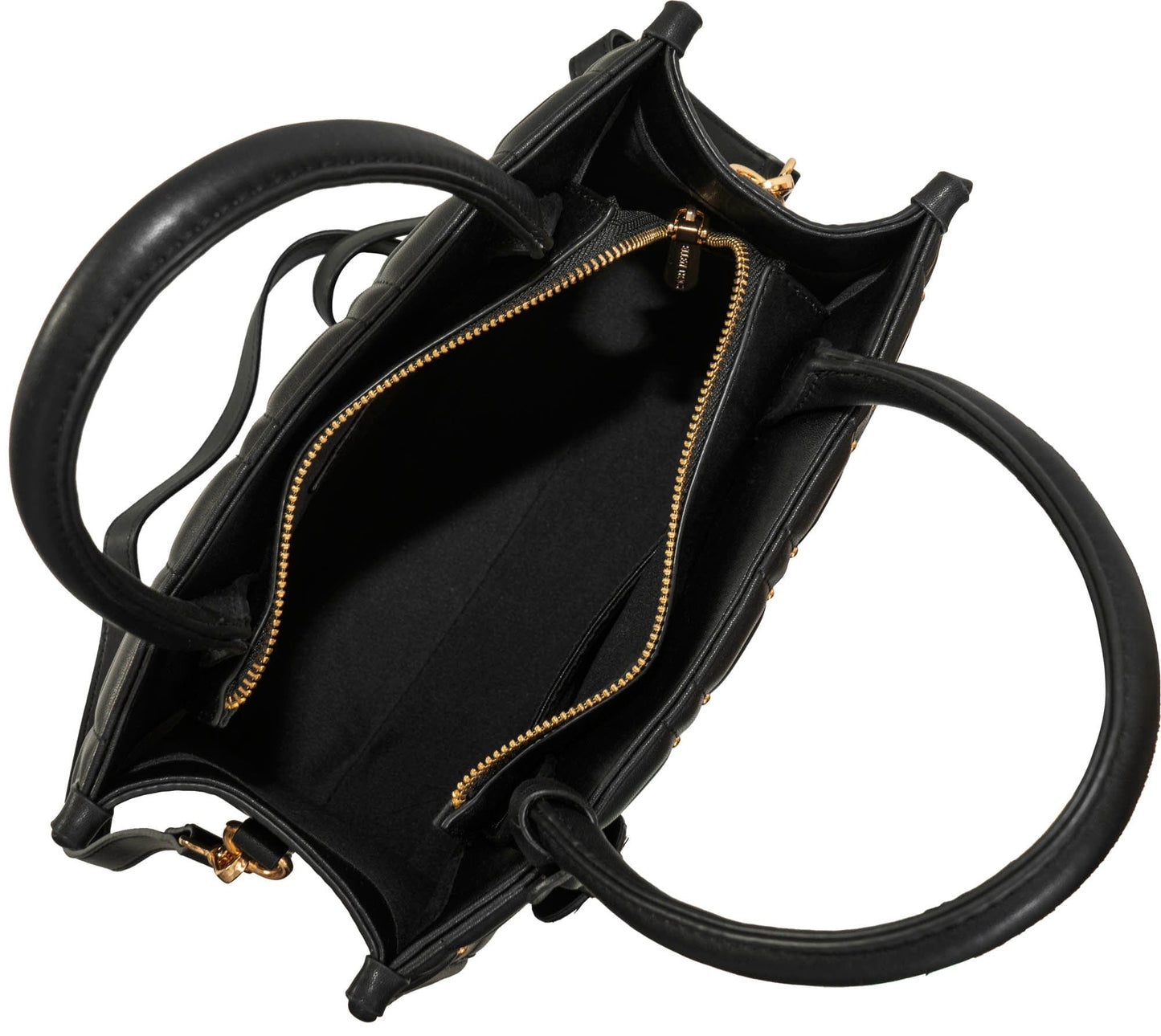 Ellen Tracy Studded Smooth Quilted Satchel