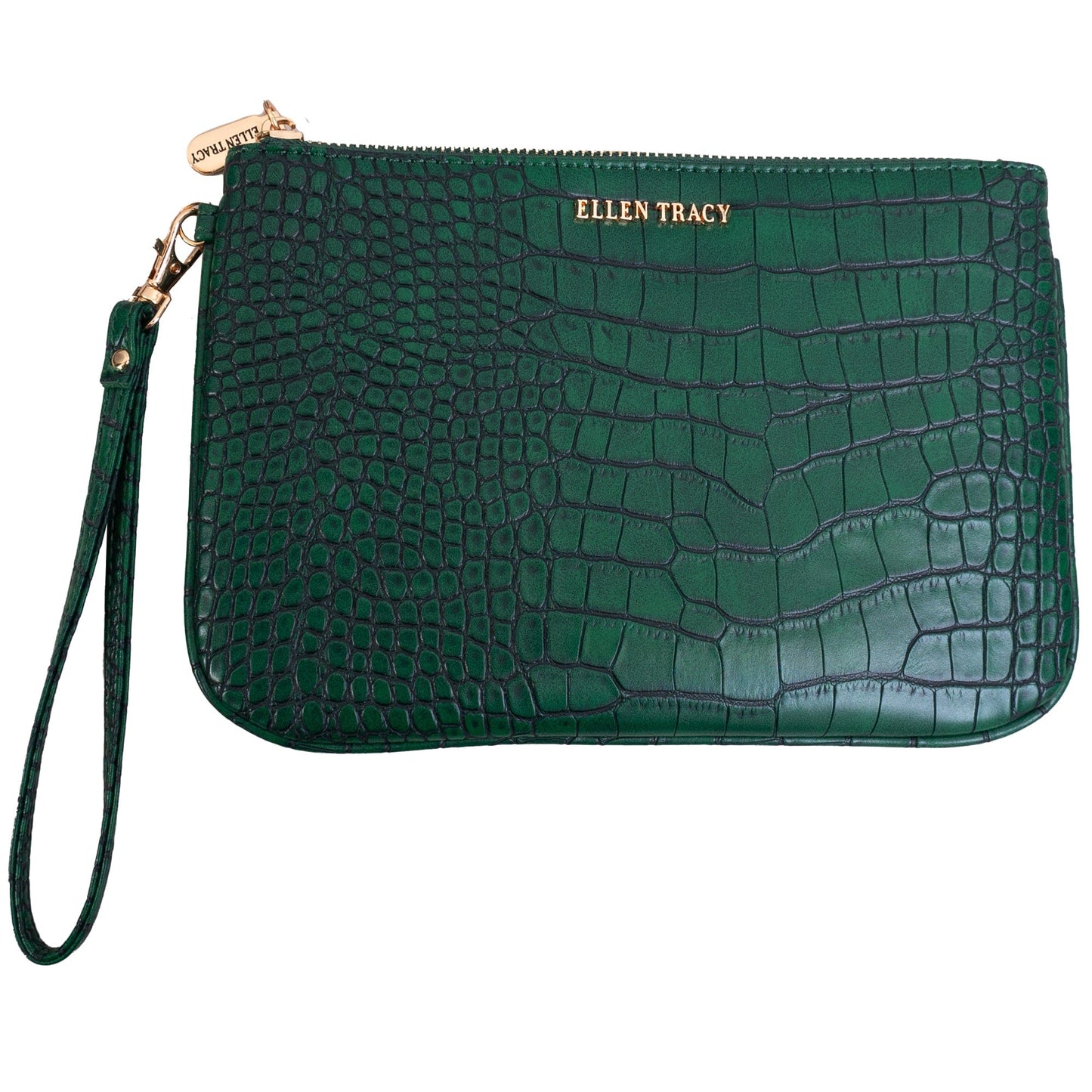 Ellen Tracy Croco Wristlet
