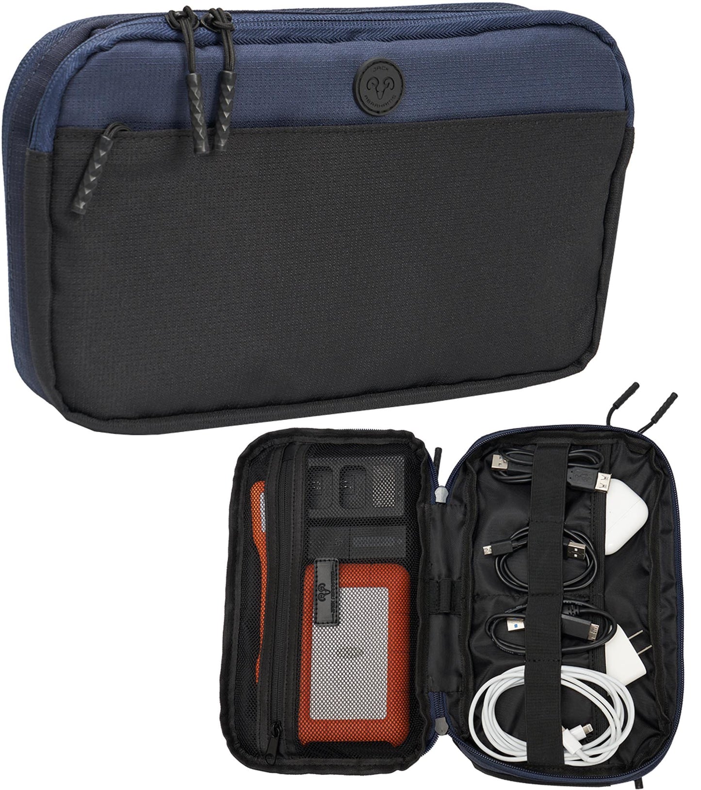 Jack Abrahams The Velocity Nylon Tech Accessory Organizer Pouch 3L