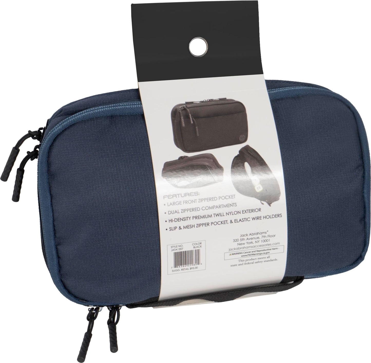 Jack Abrahams The Velocity Nylon Tech Accessory Organizer Pouch 3L