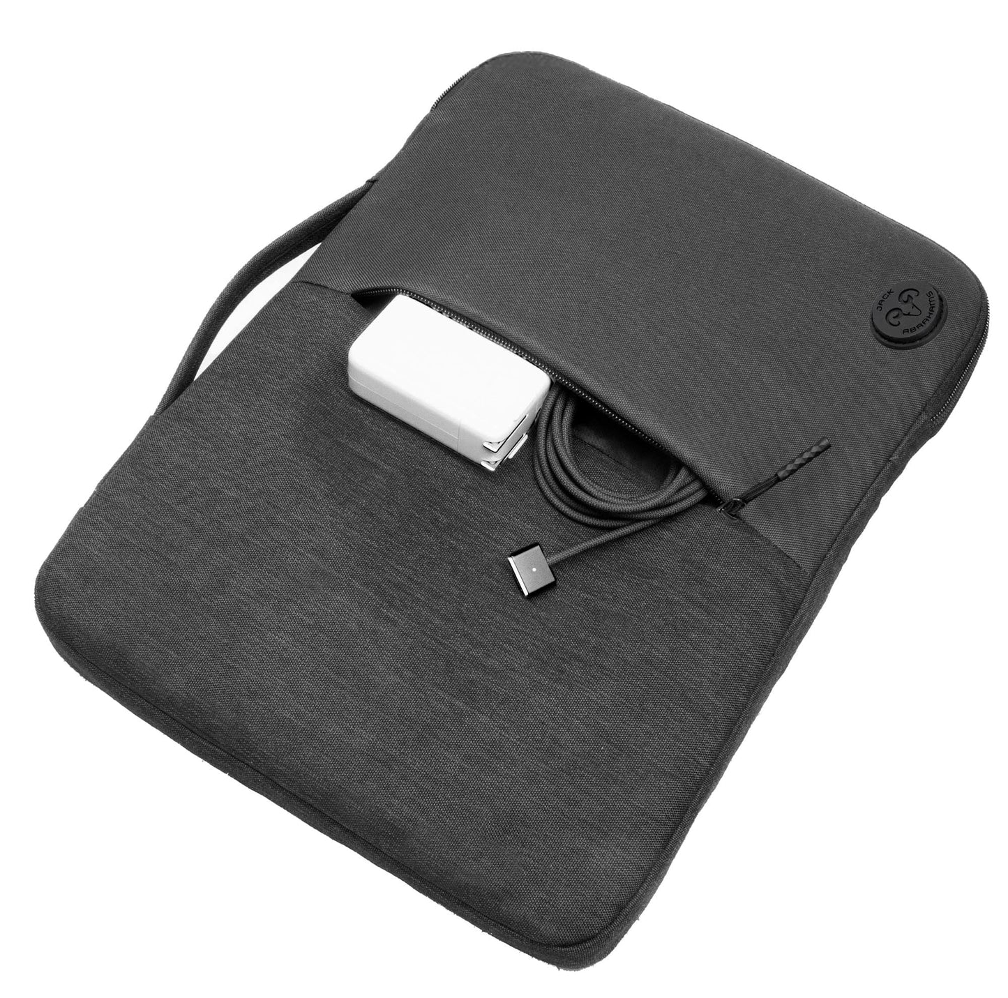 Jack Abrahams The Velocity Two-Tone Nylon Protective Padded Laptop Sleeve