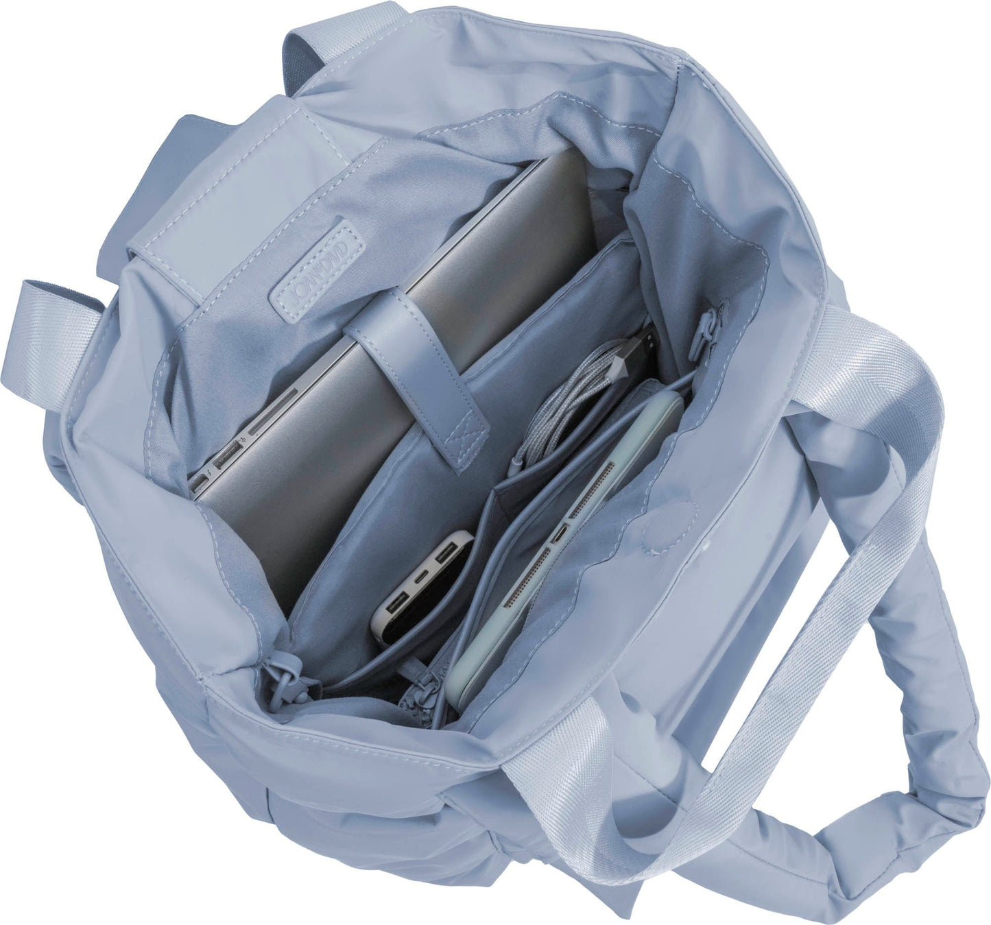 Joan and David Cargo Puffer Nylon Tote