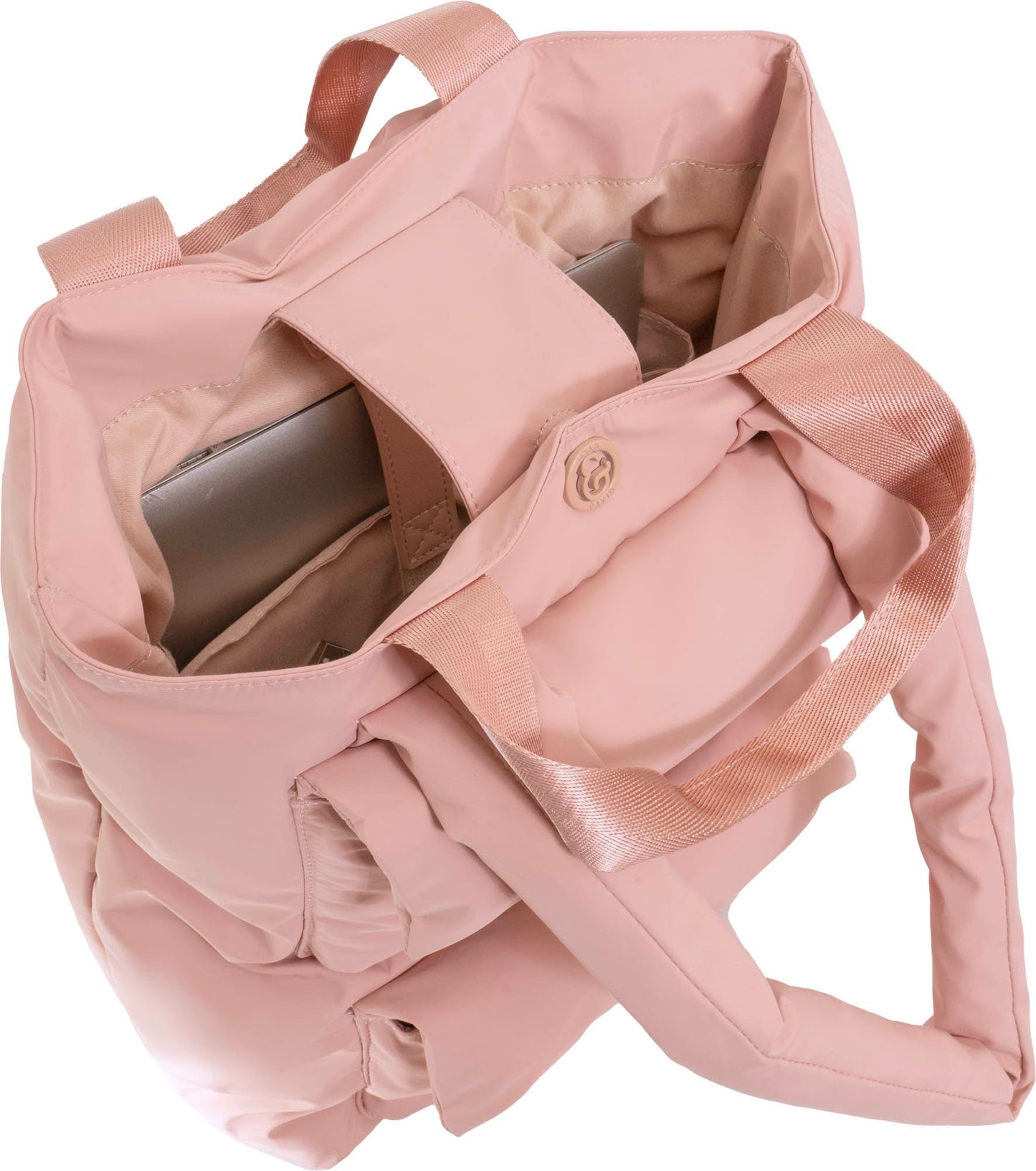 Joan and David Cargo Puffer Nylon Tote