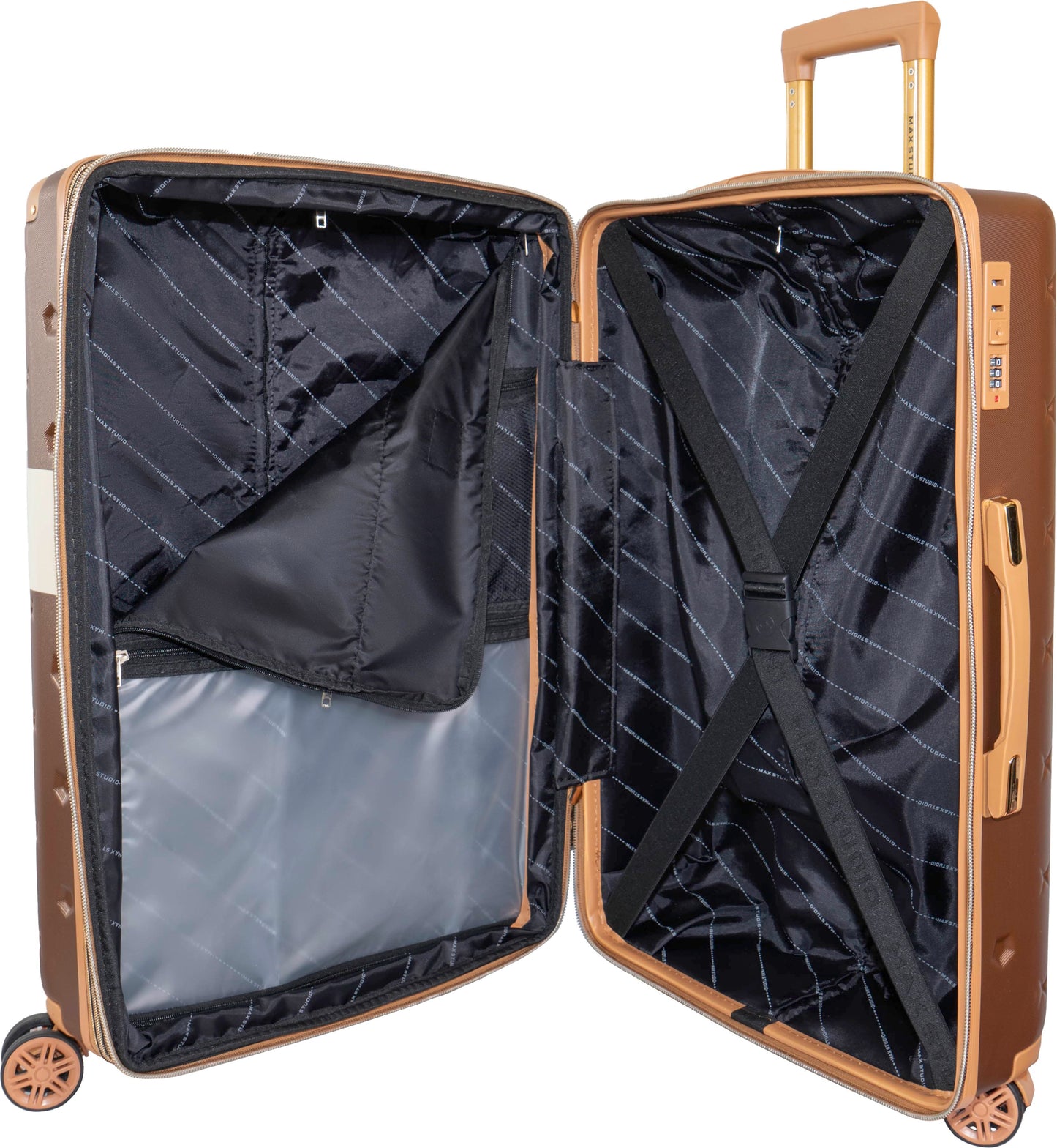 Max Studio Hard Sided ABS 3-Piece The Bucharest  Luggage Set