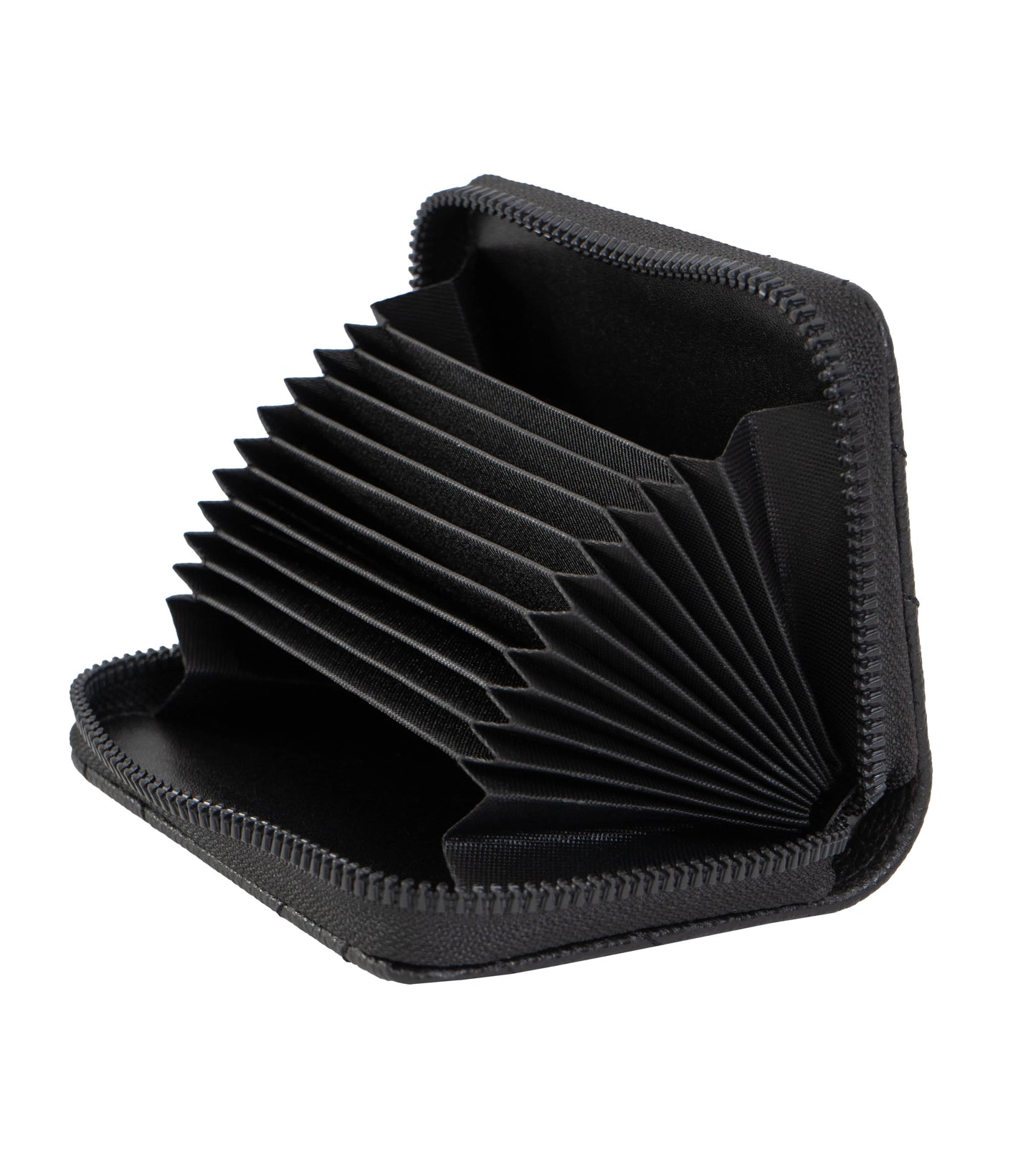 Rebecca & Rifka Quilted Pebble Chevron Medallion Zip Accordian Wallet