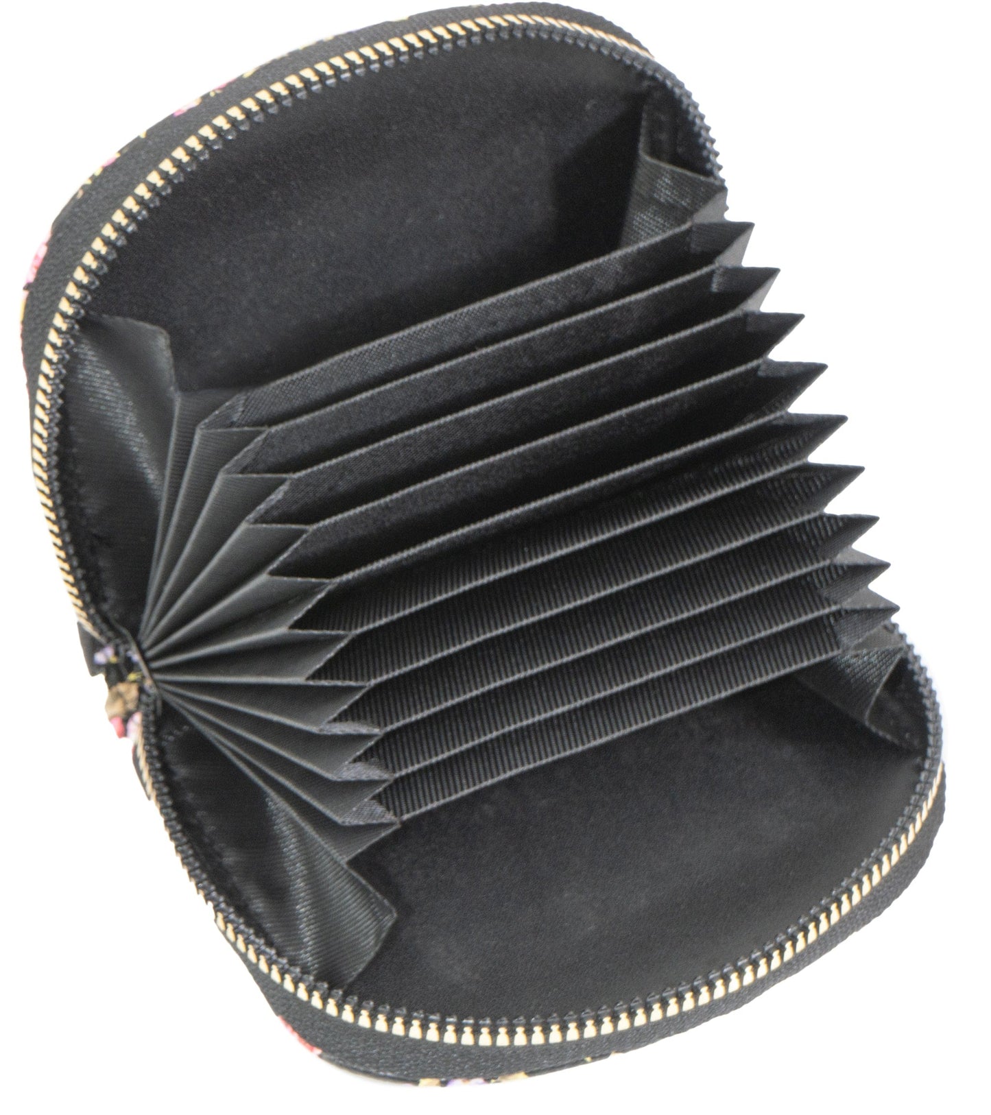 Rebecca & Rifka Round Floral Print Accordion Wallet