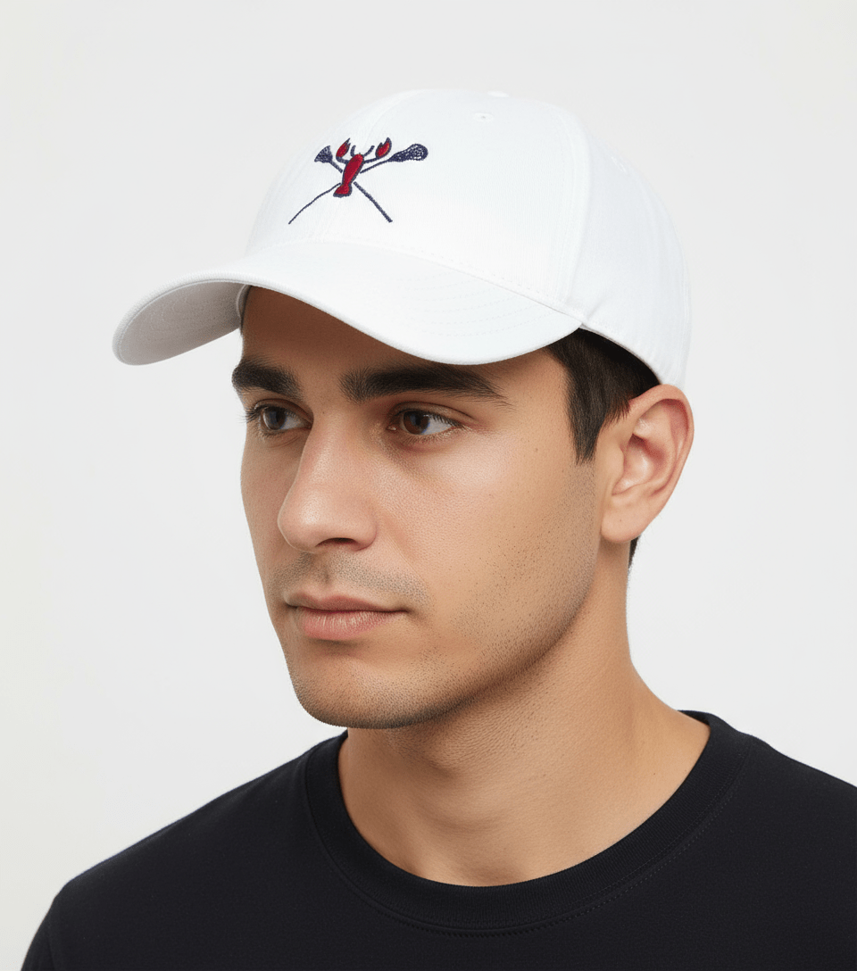 The Hamptons White Cotton Baseball Cap