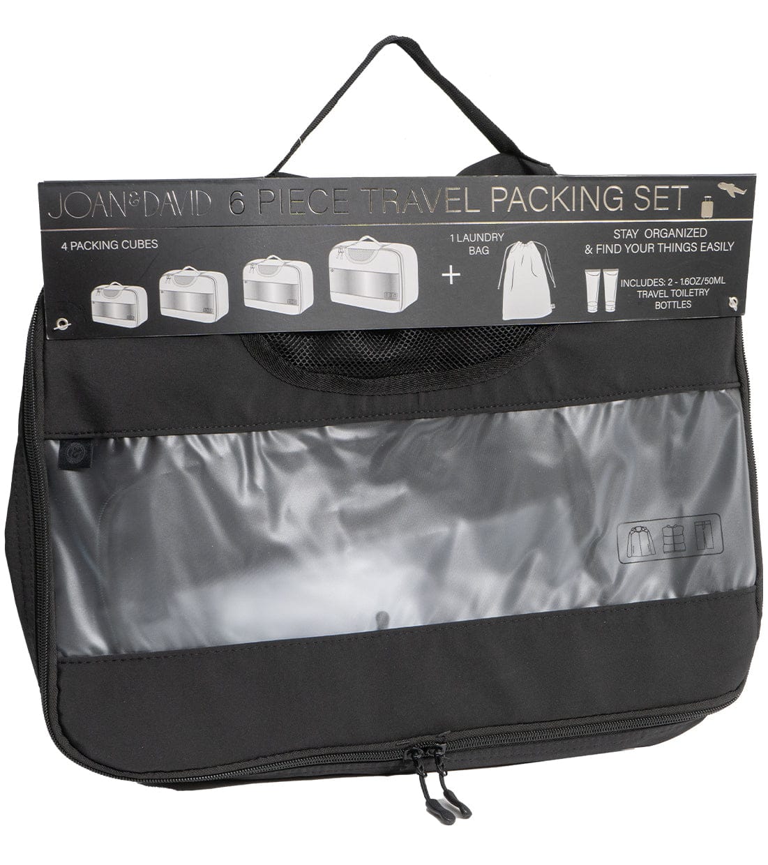 Joan & David 6 Piece Travel Packing Cube Set