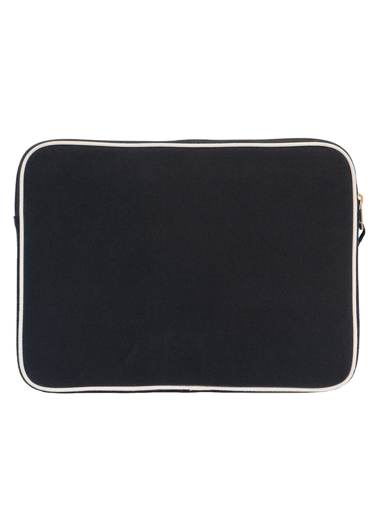La L'Amour 15 In. Cotton Canvas Tech Computer Case With Front Zippered Pocket