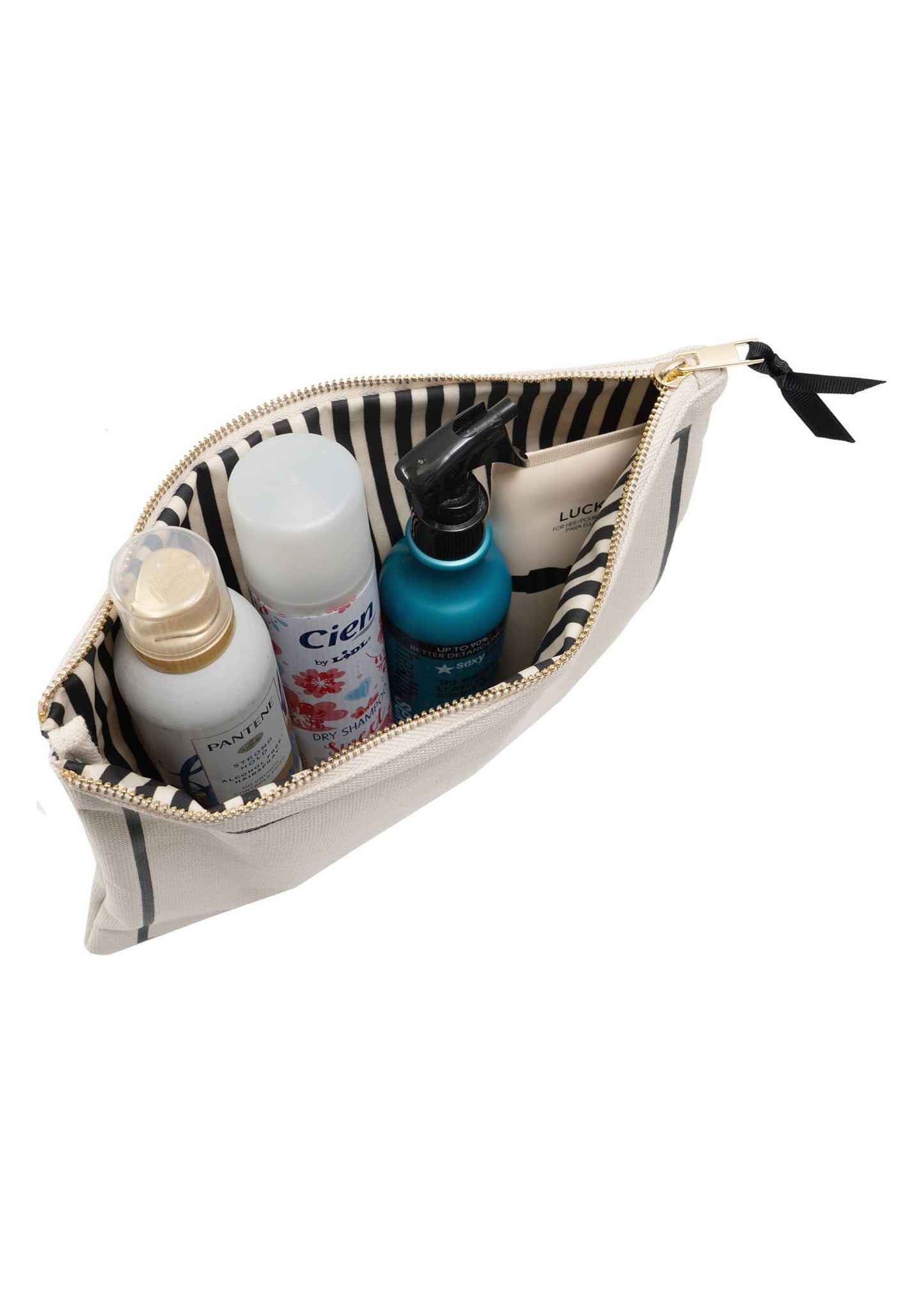 La L'Amour 16oz Cotton Canvas 3 Piece Toiletry Packing Set With Earbuds Case