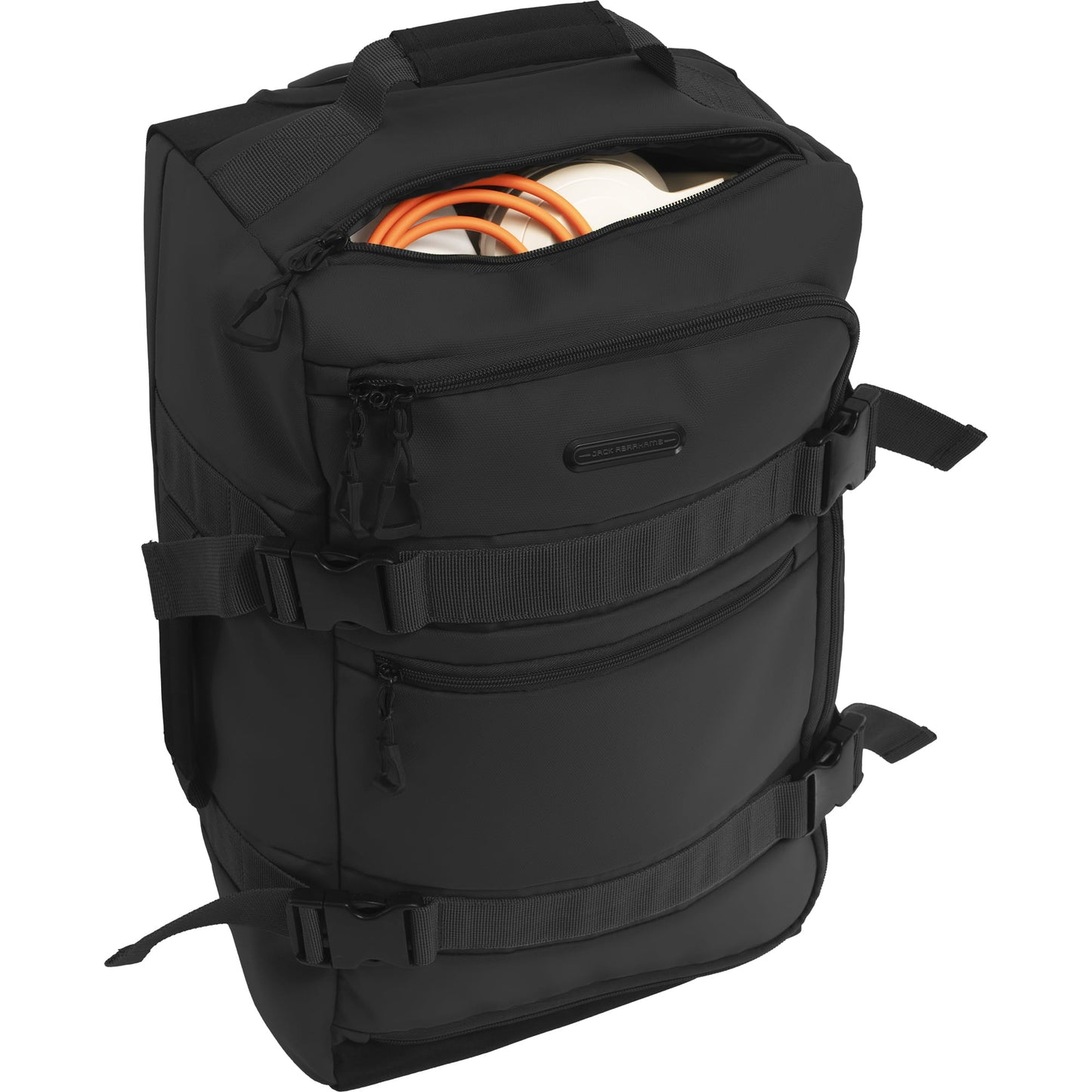 Jack Abrahams The Nova Recon 3 Piece Water Resistant Textured Tarpaulin Roller Luggage Set