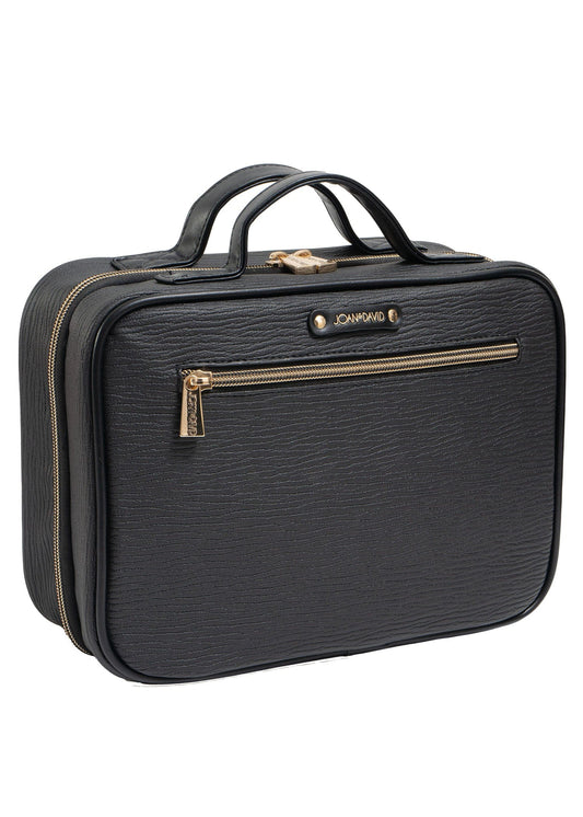 Joan & David Double Handle Textured Hanging Toiletry Case