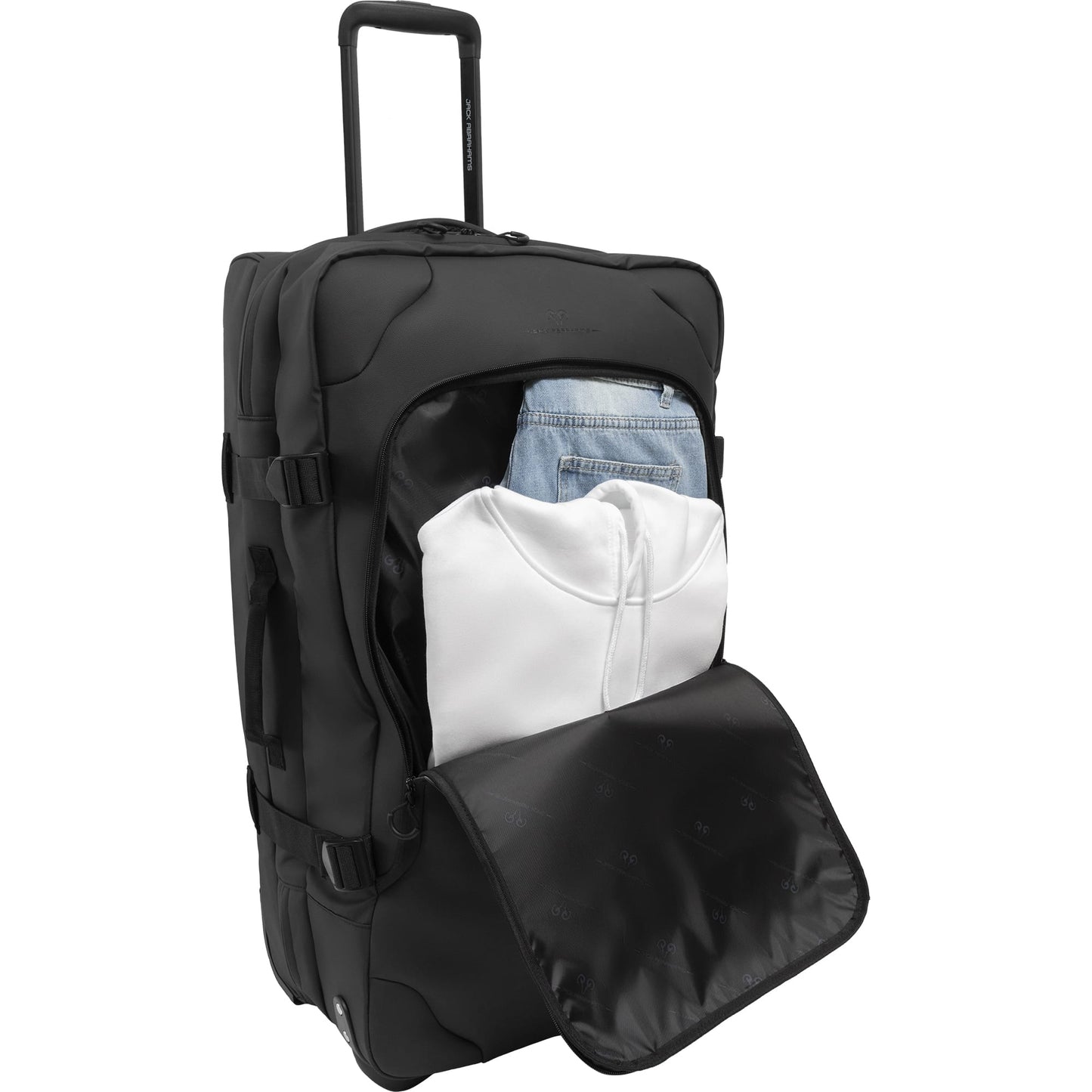 Jack Abrahams The Vector Rift 3 Piece Water Resistant Textured Tarpaulin Roller Luggage Set
