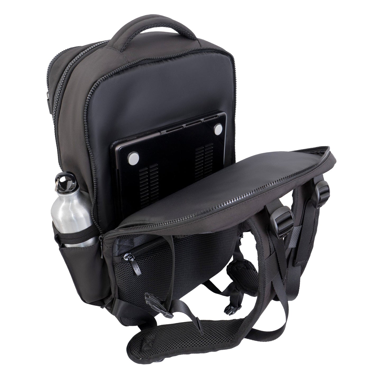 Jack Abrahams The Diego 19-In Nylon Travel Backpack with Shoe Compartment