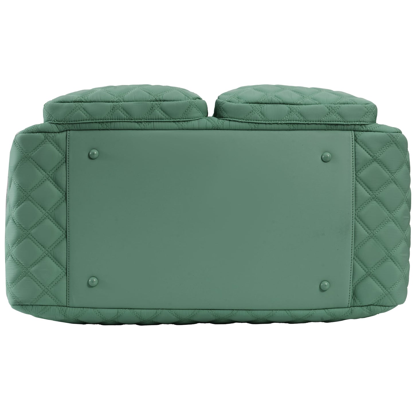 Joan & David Two Pocket Diamond Quilted 22 in. Duffel Bag