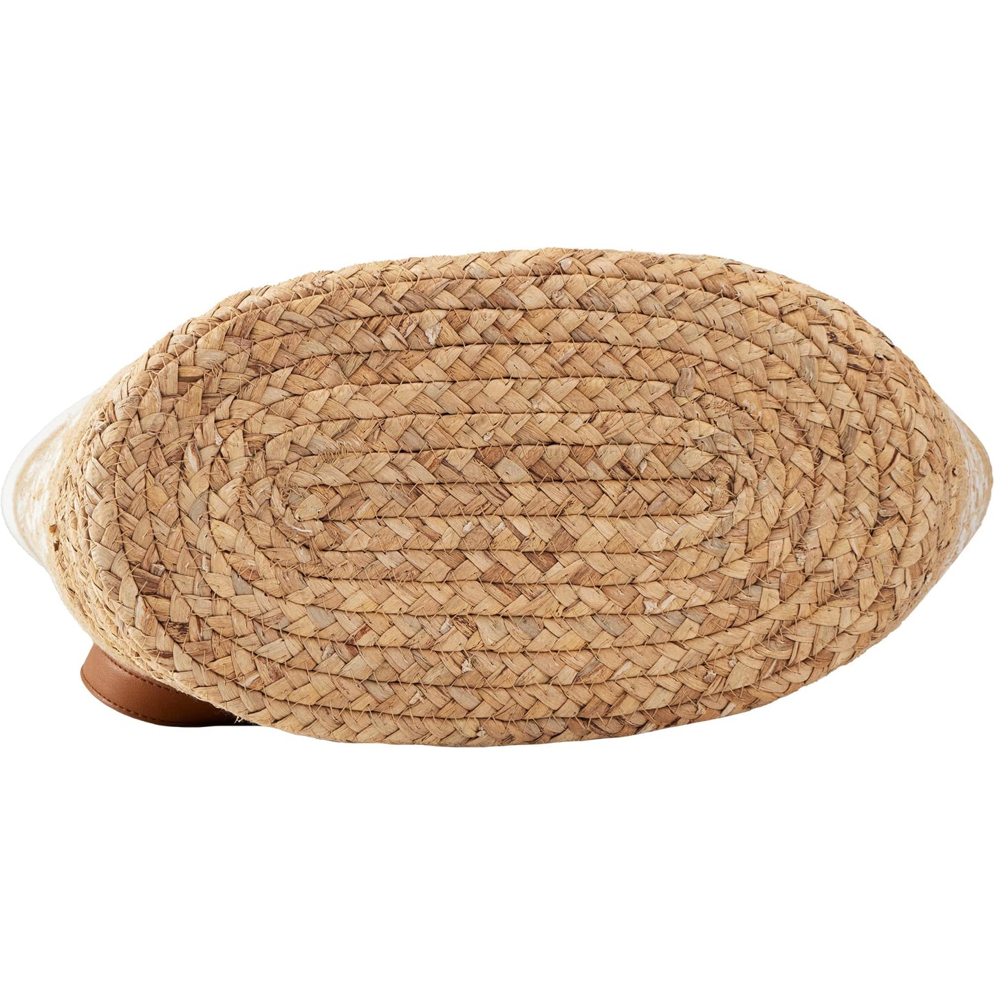 Magid Natural Cotton Woven & Faux Leather Shoulder Tote