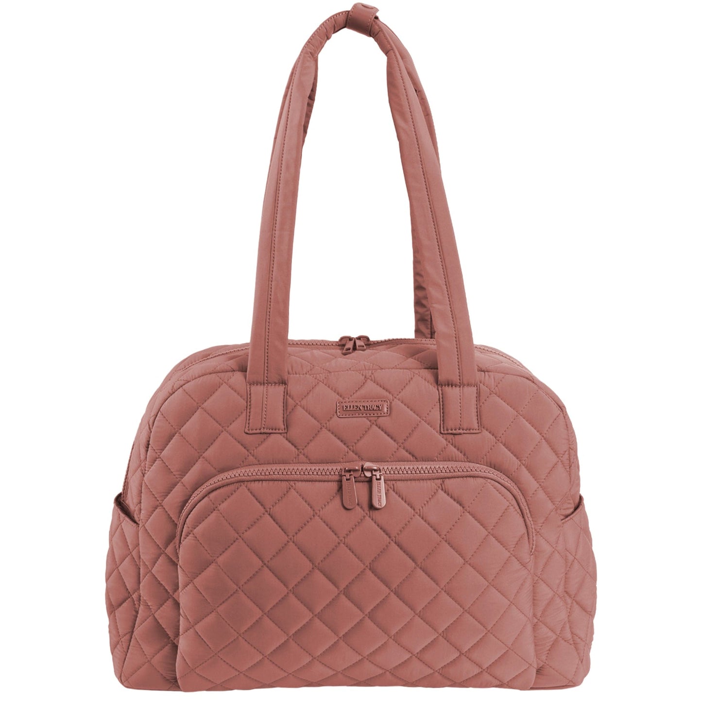 Ellen Tracy 20 Inch Diamond Nylon Quilted Travel Duffel