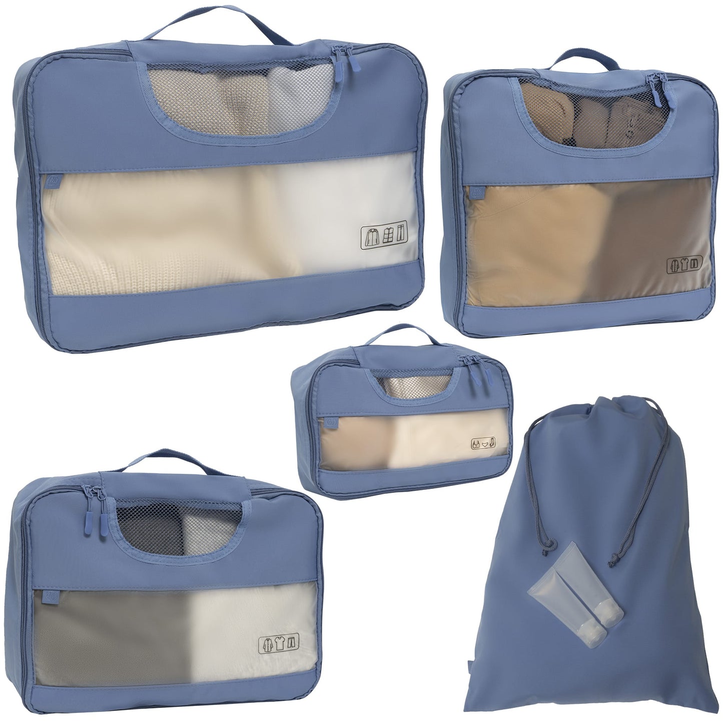 Joan & David 6 Piece Travel Packing Cube Set
