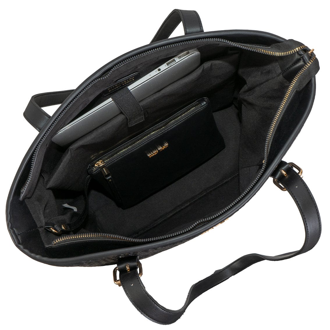 Ellen Tracy 18 Inch Croco Large Travel Workbook Tote Bag