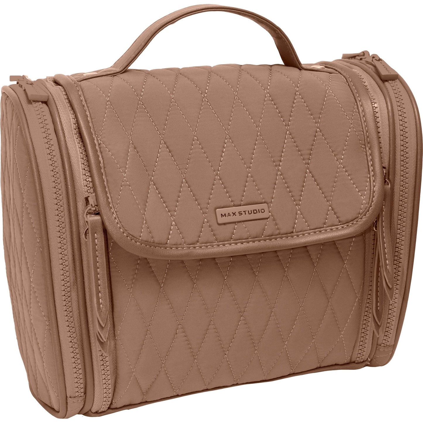 Max Studio Diamond Quilted Nylon Hanging Toiletry Bag