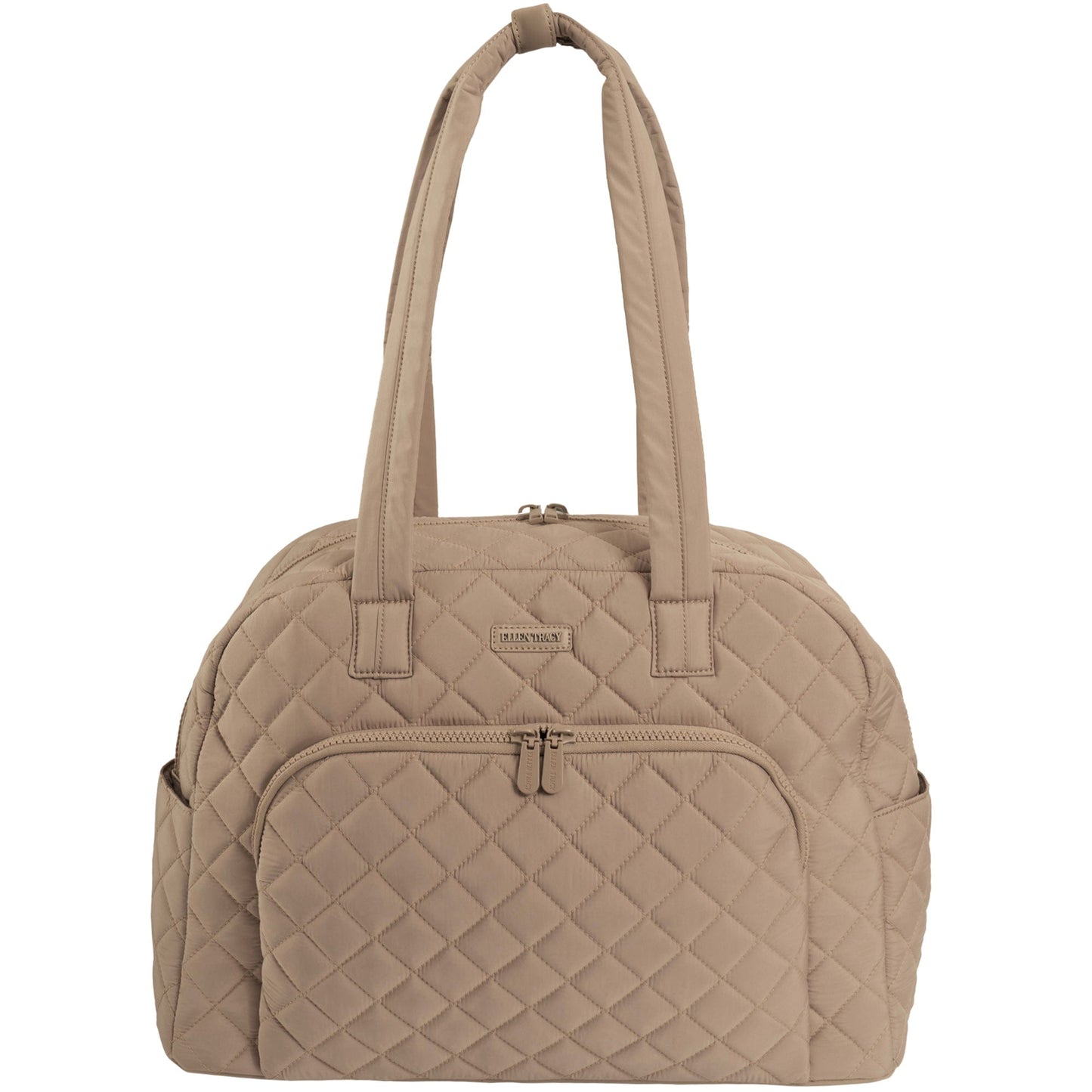 Ellen Tracy 20 Inch Diamond Nylon Quilted Travel Duffel