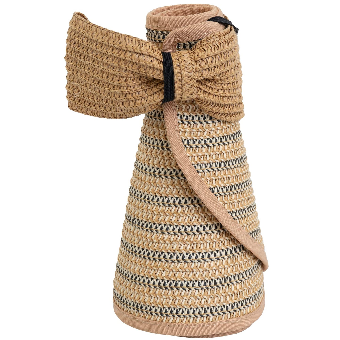 Magid Two Tone Straw  Fold Up Roll Up Visor