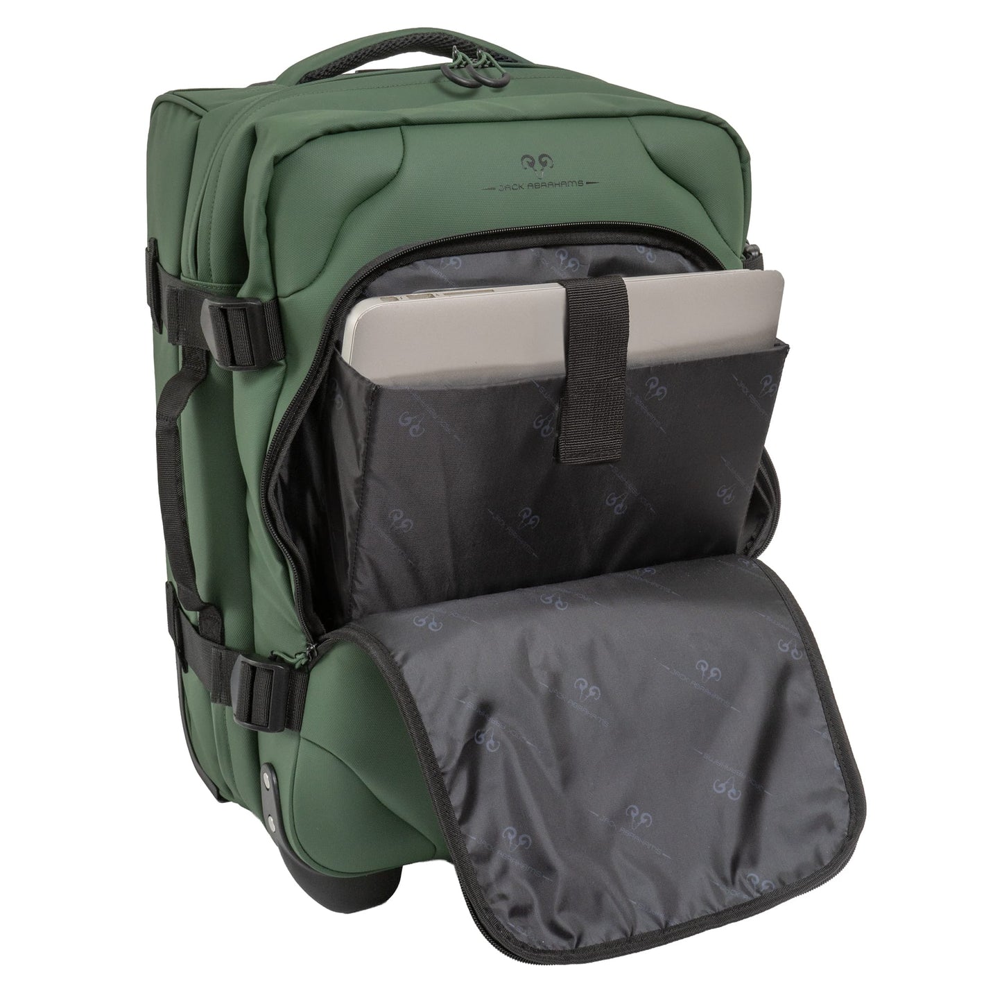 Jack Abrahams The Vector Rift 3 Piece Water Resistant Textured Tarpaulin Roller Luggage Set