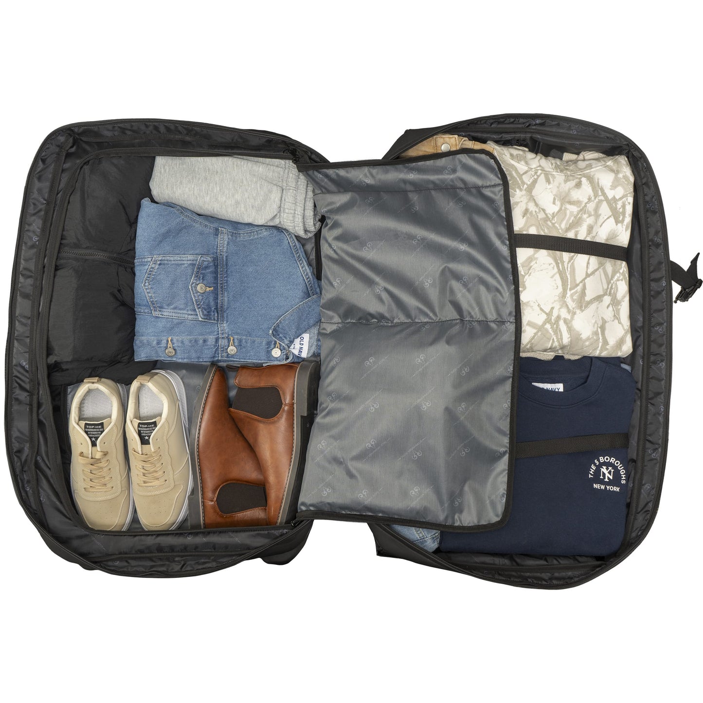 Jack Abrahams The Vector Rift 3 Piece Water Resistant Textured Tarpaulin Roller Luggage Set