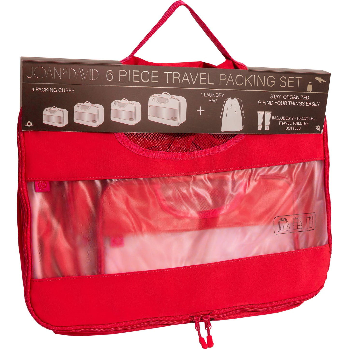 Joan & David 6 Piece Travel Packing Cube Set