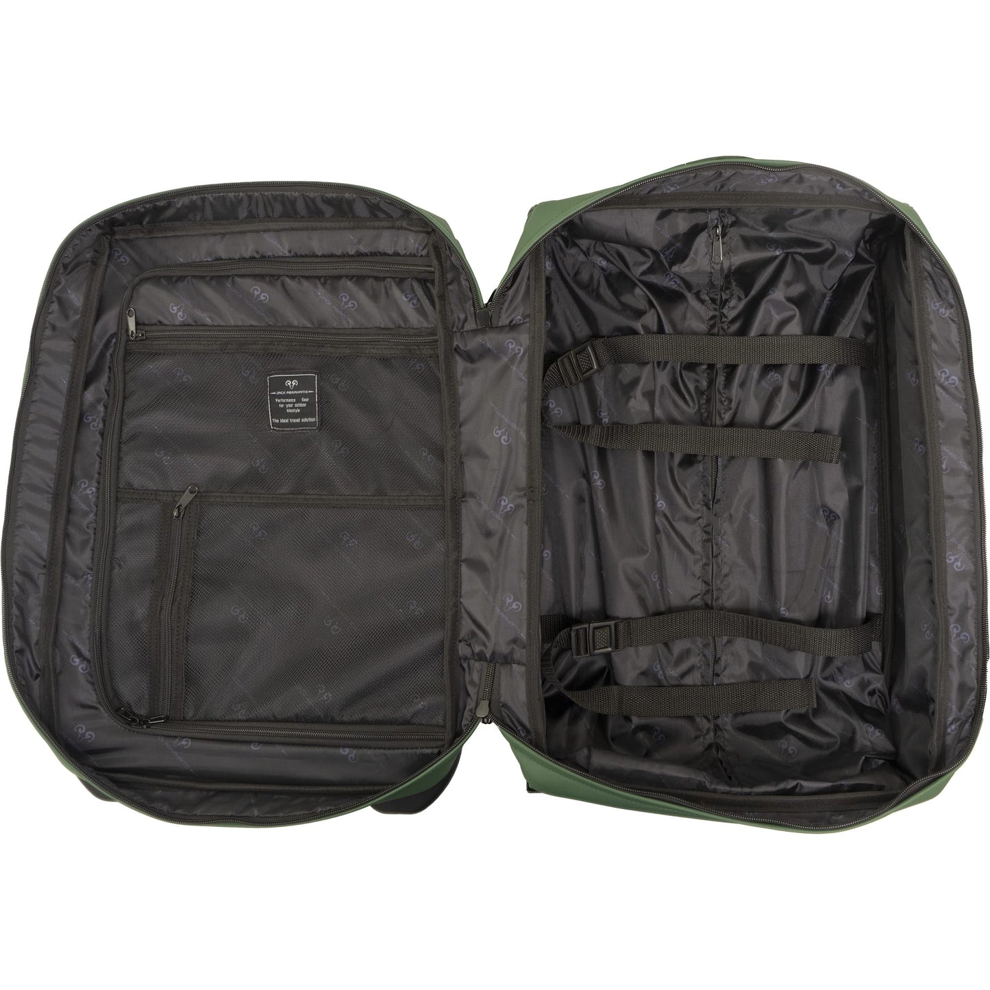 Jack Abrahams The Vector Rift 3 Piece Water Resistant Textured Tarpaulin Roller Luggage Set