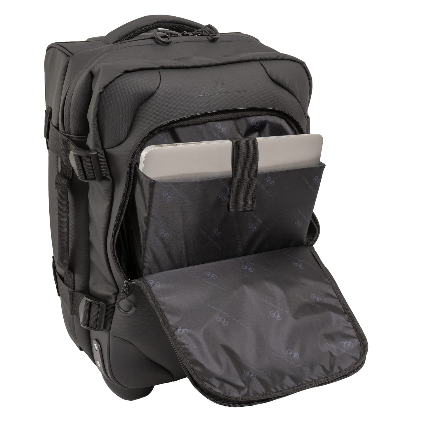 Jack Abrahams The Vector Rift 3 Piece Water Resistant Textured Tarpaulin Roller Luggage Set