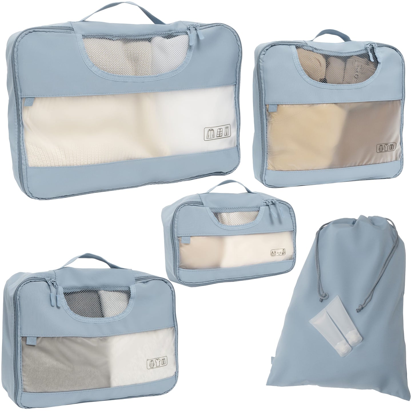 Joan & David 6 Piece Travel Packing Cube Set