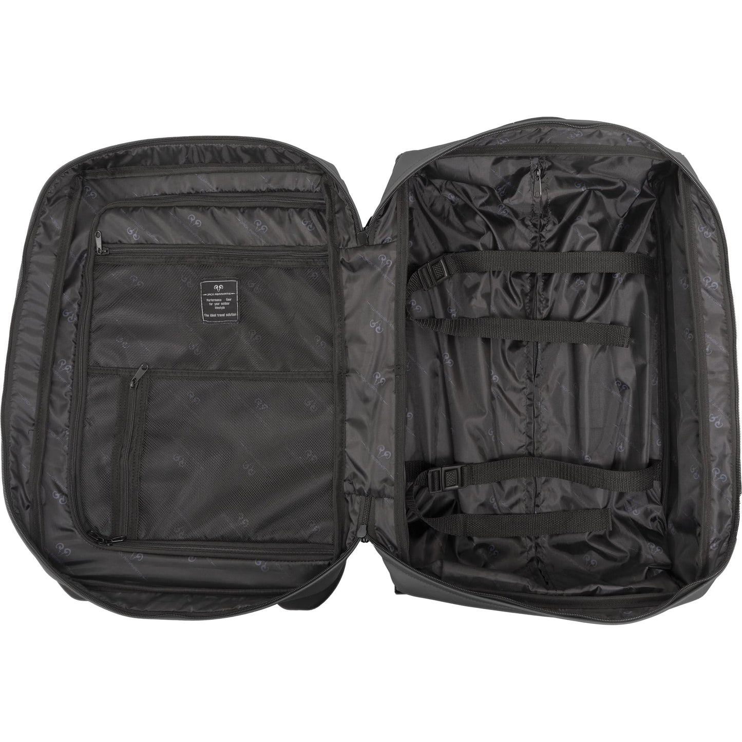 Jack Abrahams The Vector Rift 3 Piece Water Resistant Textured Tarpaulin Roller Luggage Set