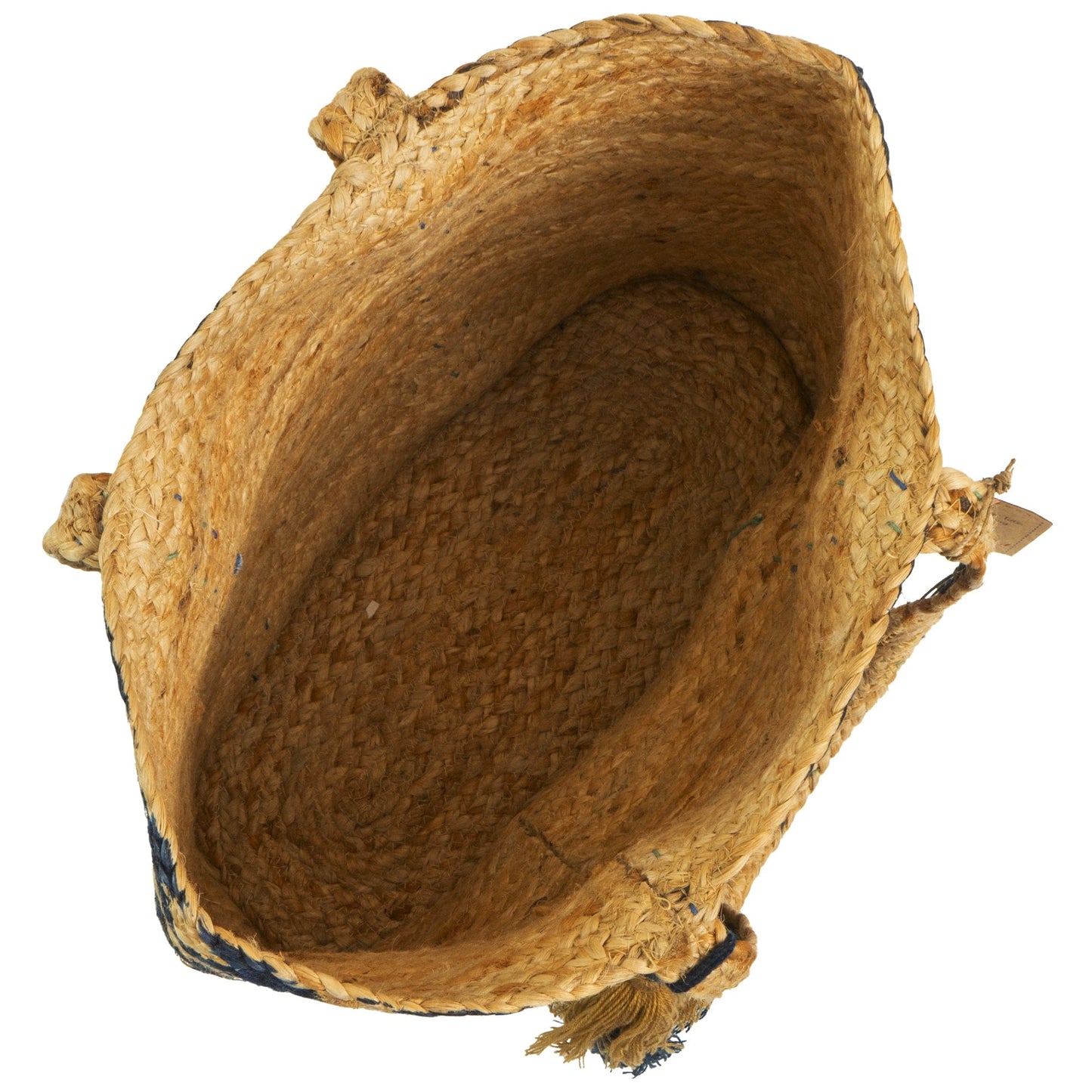 Magid Chevron Print Natural Straw Jute Tote