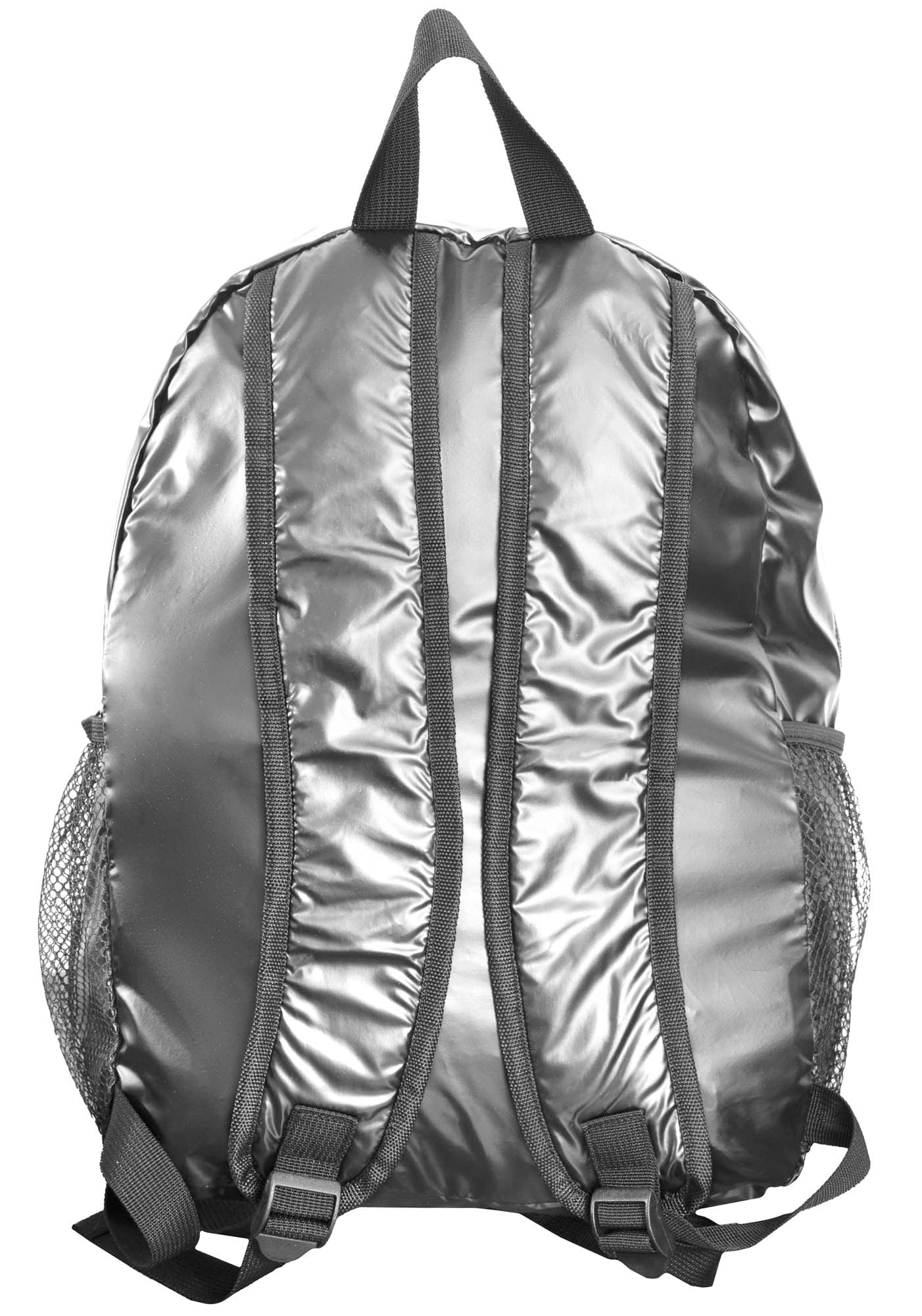 Boarding Pass Recycled Metallic Foldable & Packable Pouch Backpack